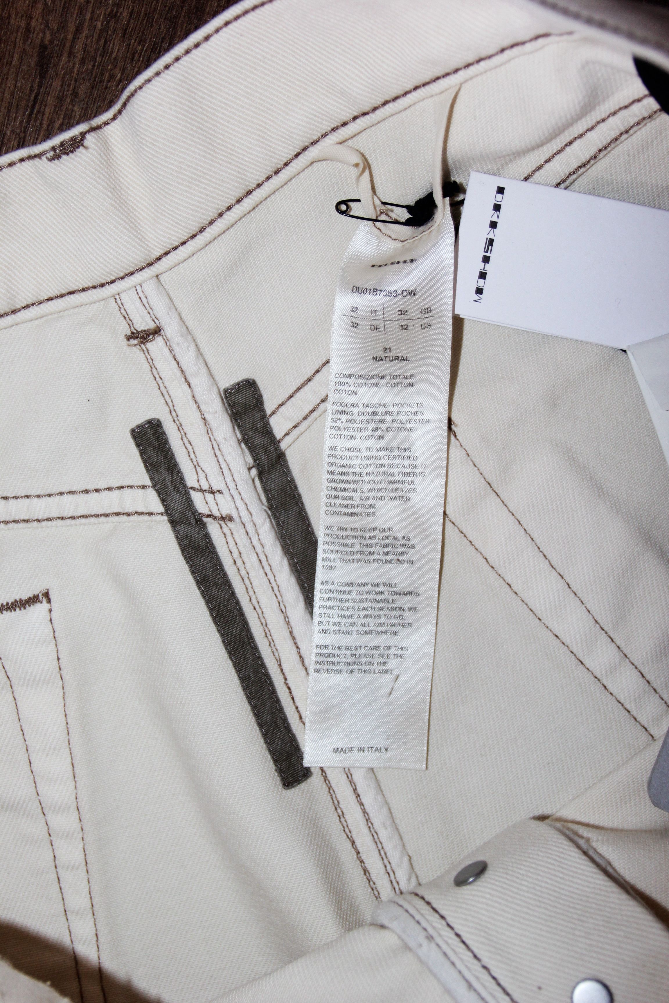 Rick Owens Drkshdw BNWT SS22 RICK OWENS DRKSHDW TRUCKER CUT OFFS SHORTS 48 Size US 32 / EU 48 - 10 Thumbnail