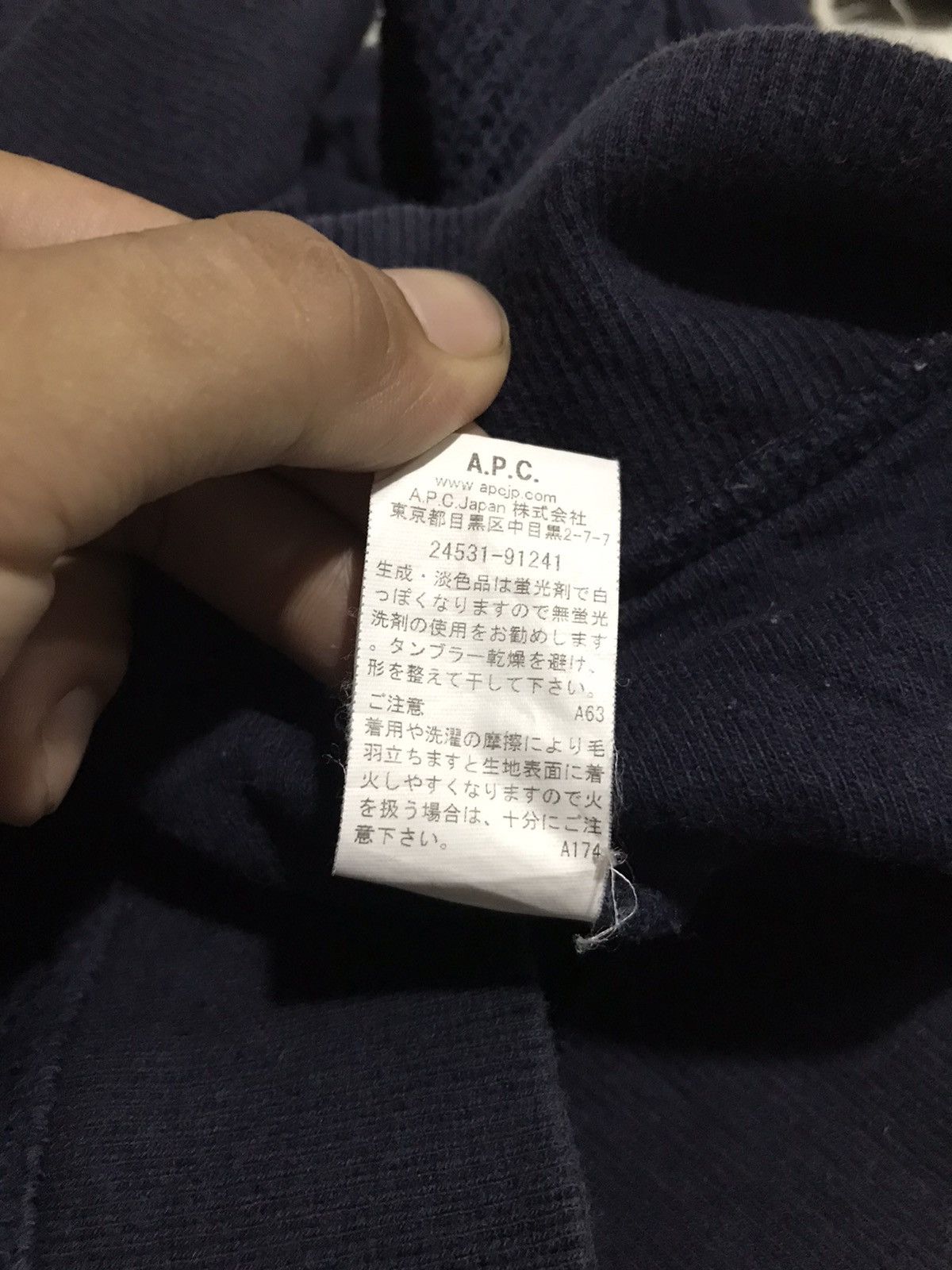 A.P.C. × Vintage Vintage Sunfaded A.P.C. Sweater Made in Japan Size US M / EU 48-50 / 2 - 10 Thumbnail