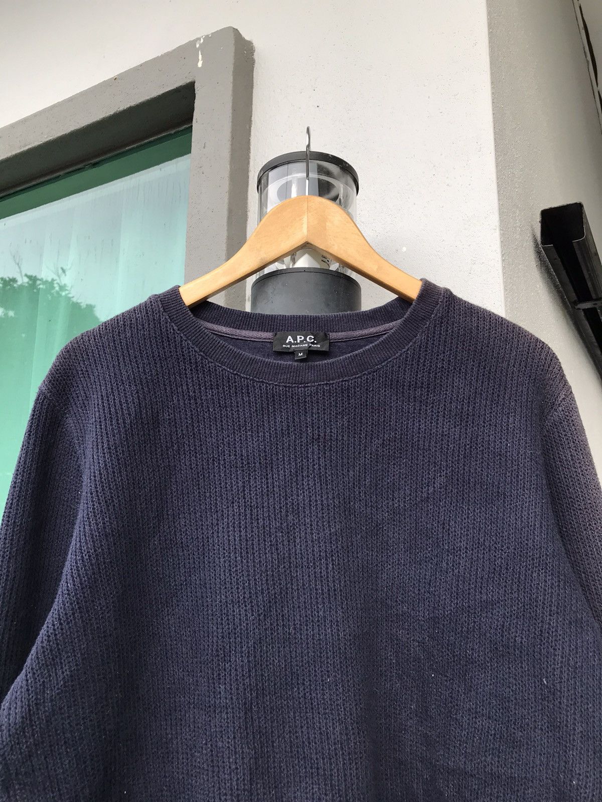 A.P.C. × Vintage Vintage Sunfaded A.P.C. Sweater Made in Japan Size US M / EU 48-50 / 2 - 2 Thumbnail