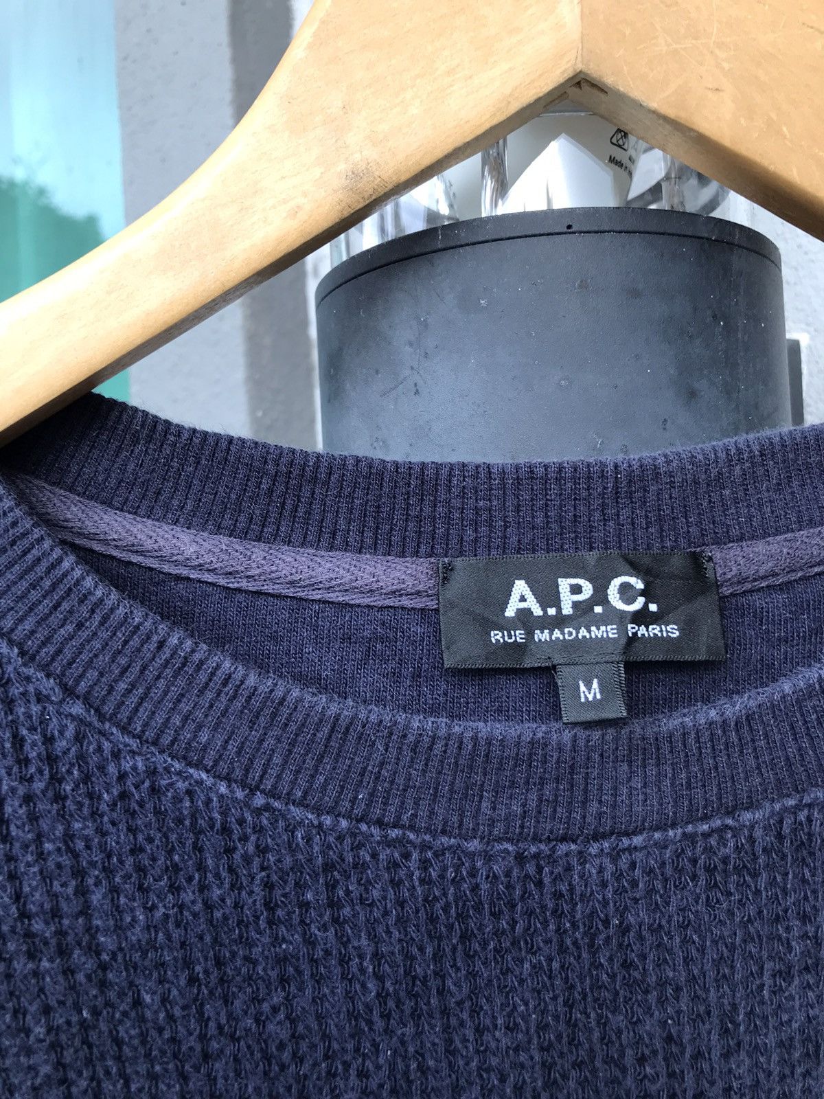 A.P.C. × Vintage Vintage Sunfaded A.P.C. Sweater Made in Japan Size US M / EU 48-50 / 2 - 8 Thumbnail