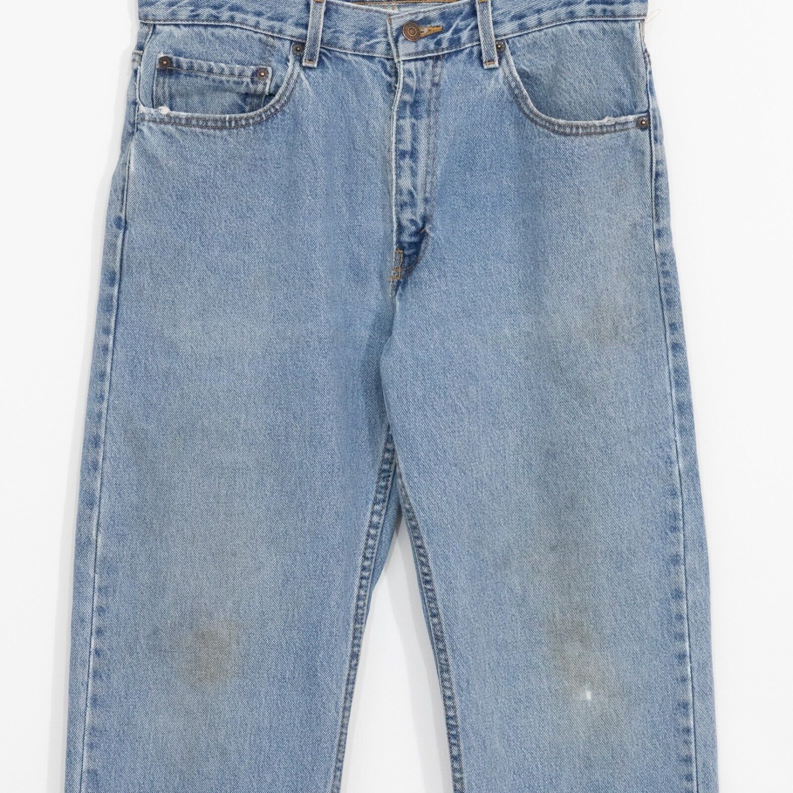 Levi's × Levi's Vintage Clothing × Vintage Vintage Y2K Levis Straight Leg Jeans 33x32 - Faded Distresse Size US 33 - 2 Thumbnail