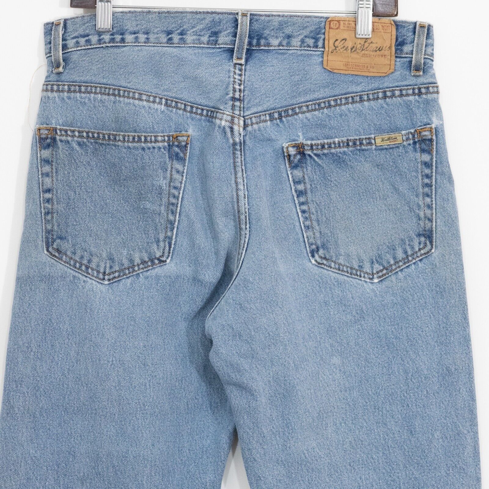 Levi's × Levi's Vintage Clothing × Vintage Vintage Y2K Levis Straight Leg Jeans 33x32 - Faded Distresse Size US 33 - 5 Thumbnail