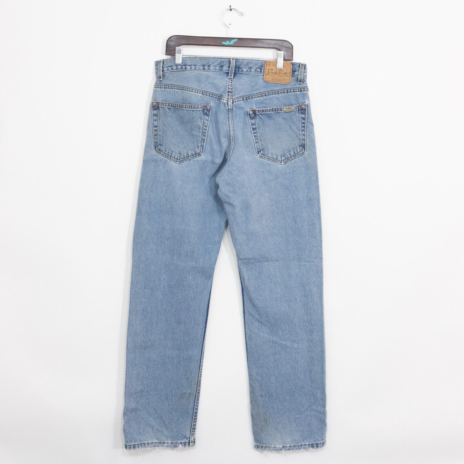 Levi's × Levi's Vintage Clothing × Vintage Vintage Y2K Levis Straight Leg Jeans 33x32 - Faded Distresse Size US 33 - 4 Thumbnail