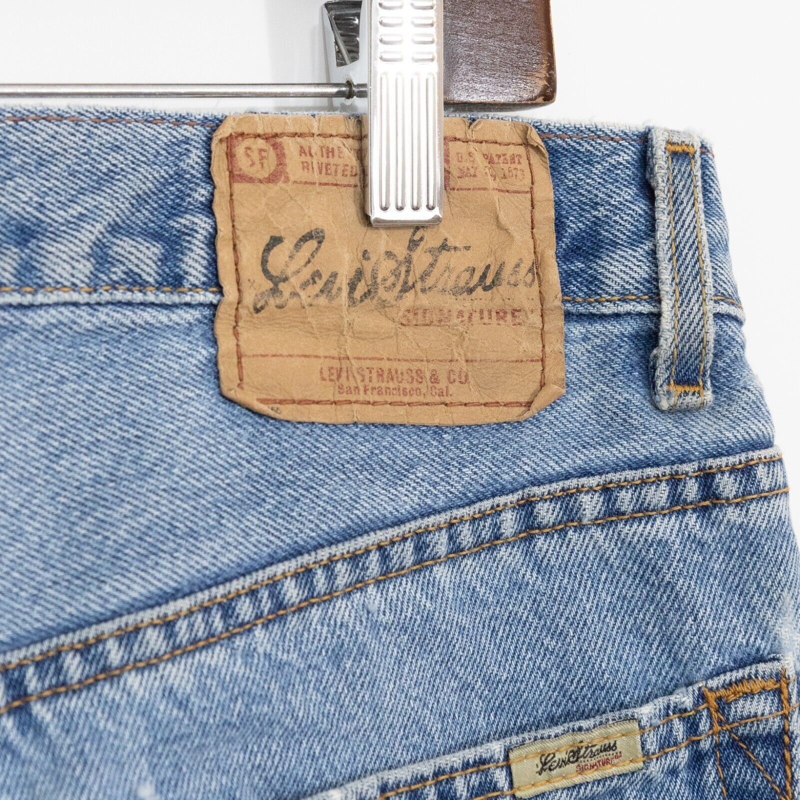 Levi's × Levi's Vintage Clothing × Vintage Vintage Y2K Levis Straight Leg Jeans 33x32 - Faded Distresse Size US 33 - 6 Thumbnail