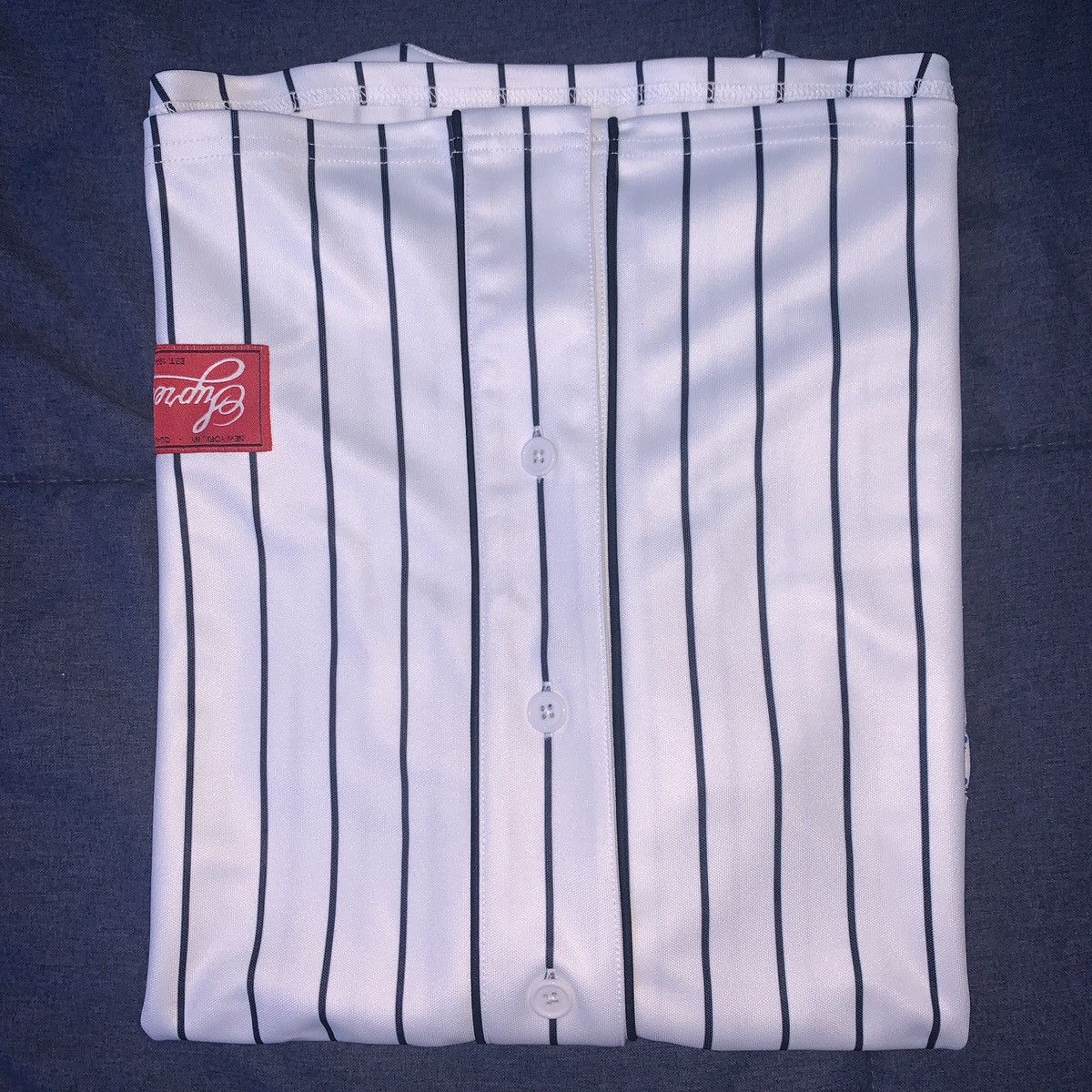 Supreme Supreme Rhinestone Baseball Jersey (SS20) Size US M / EU 48-50 / 2 - 5 Thumbnail