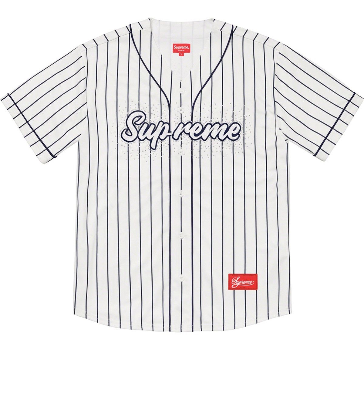 Supreme Supreme Rhinestone Baseball Jersey (SS20) | Grailed