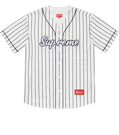 Supreme Rhinestone Baseball Jersey | Grailed