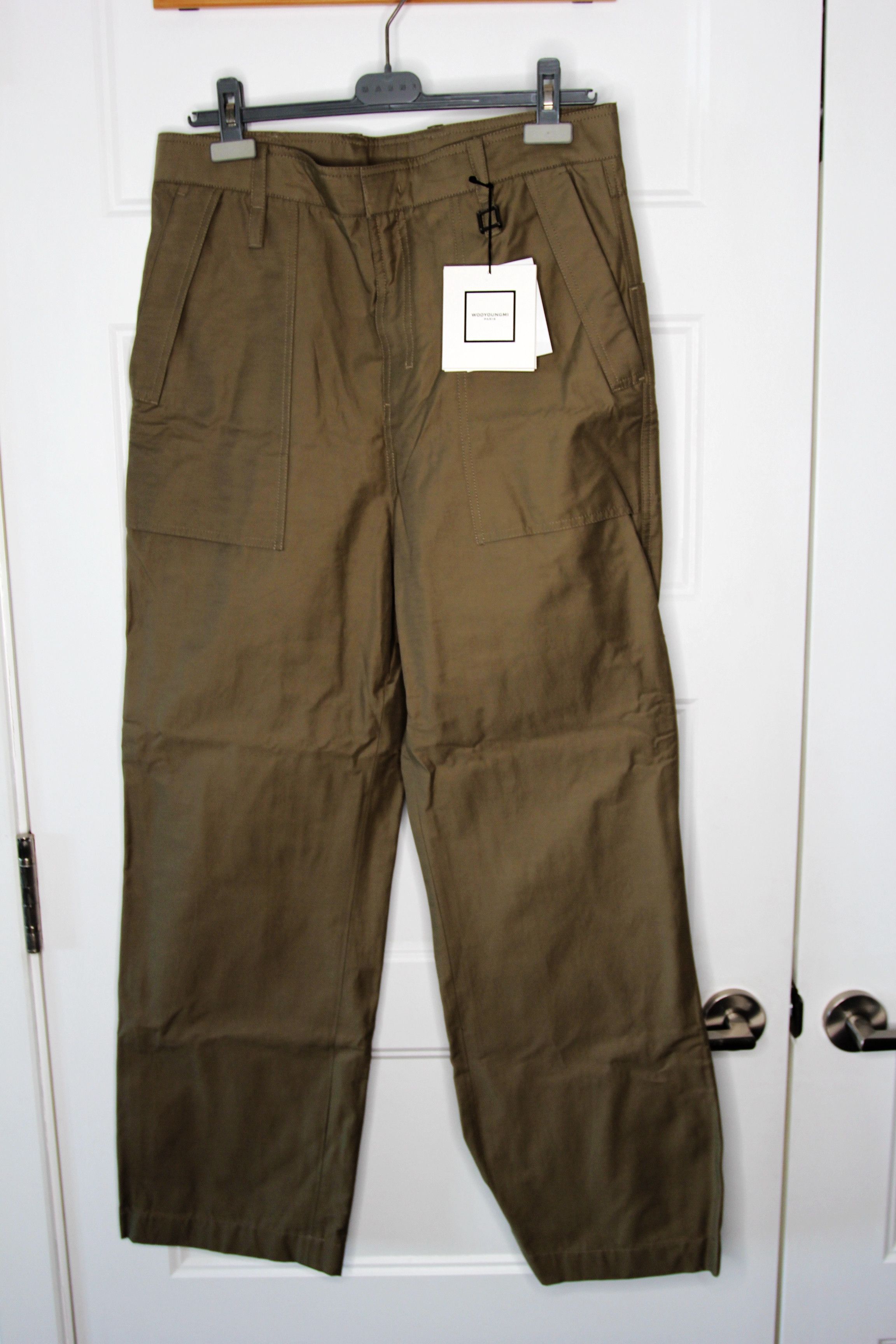 Wooyoungmi BNWT AW22 WOOYOUNGMI KHAKI BIG POCKET CARGO PANTS 48 Size US 32 / EU 48 - 2 Thumbnail