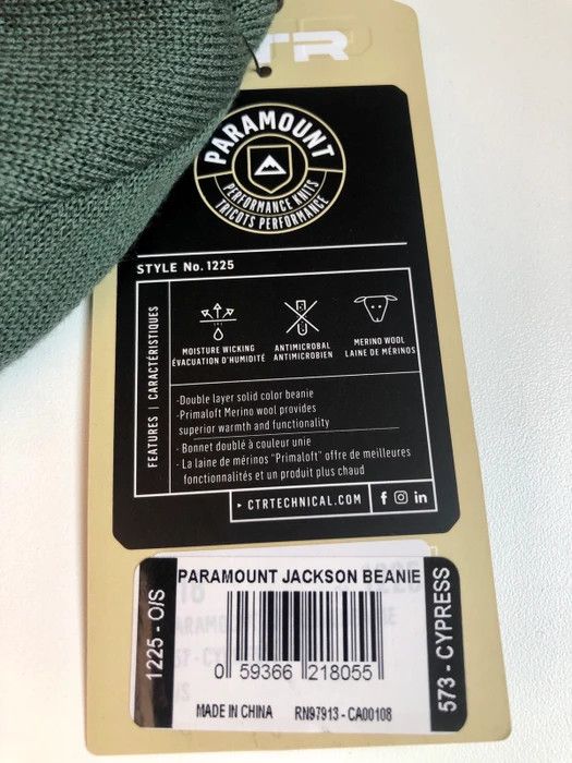 Other CTR 100% Merino Wool Hat OLIVE Size ONE SIZE - 5 Thumbnail