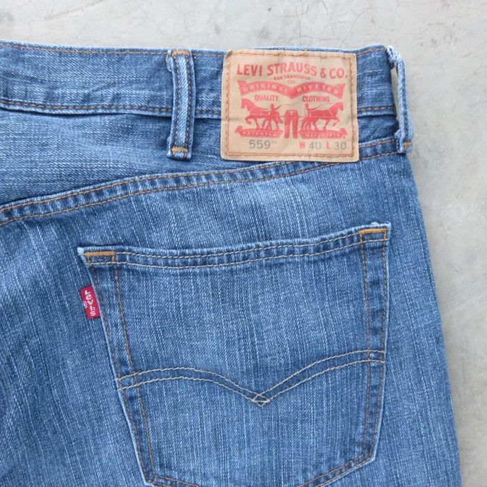 Levi's × Vintage Vintage Levis 559 Wash Denim Jeans 40x30 Size US 40 / EU 56 - 5 Thumbnail