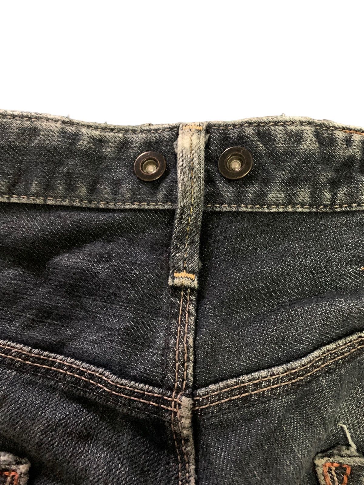 Edwin Vintage Edwin E-Function 505 Distressed Baggy Curved Jeans Size US 32 / EU 48 - 16 Thumbnail