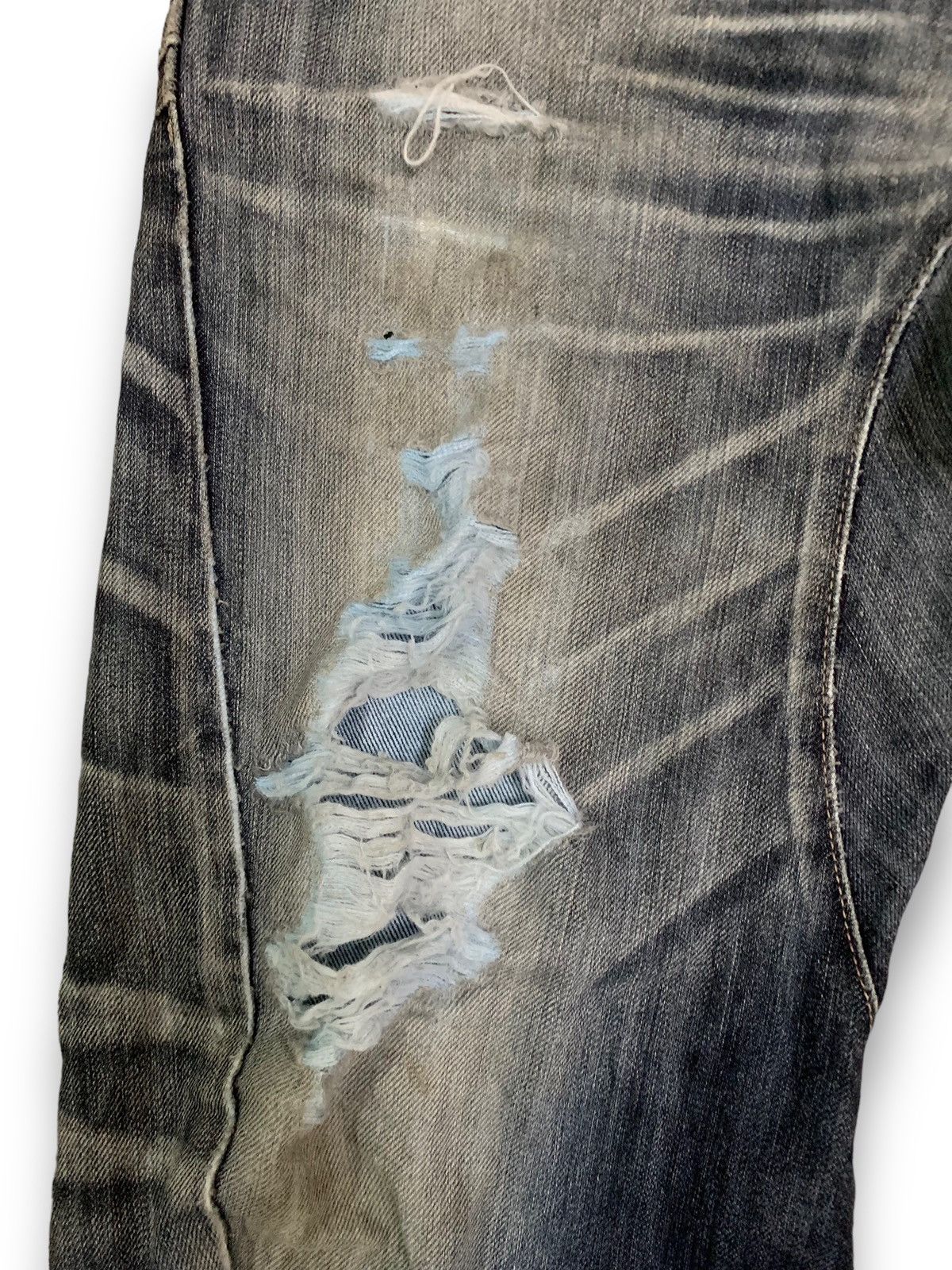 Edwin Vintage Edwin E-Function 505 Distressed Baggy Curved Jeans Size US 32 / EU 48 - 12 Thumbnail