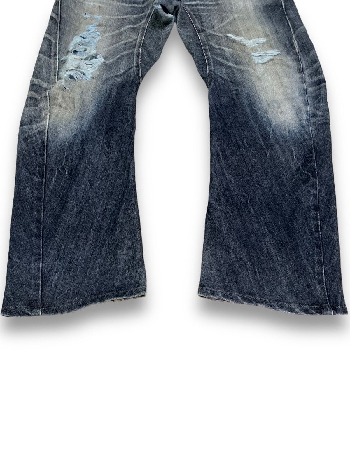 Edwin Vintage Edwin E-Function 505 Distressed Baggy Curved Jeans Size US 32 / EU 48 - 14 Thumbnail