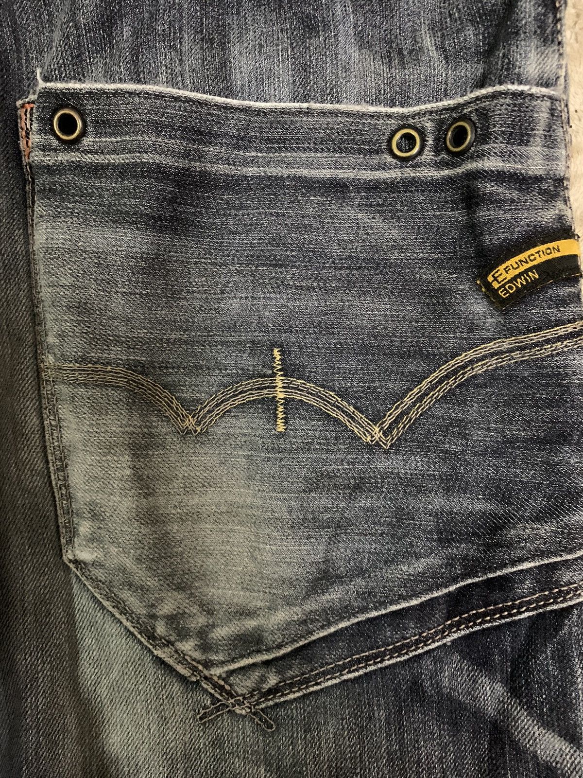 Edwin Vintage Edwin E-Function 505 Distressed Baggy Curved Jeans Size US 32 / EU 48 - 18 Thumbnail