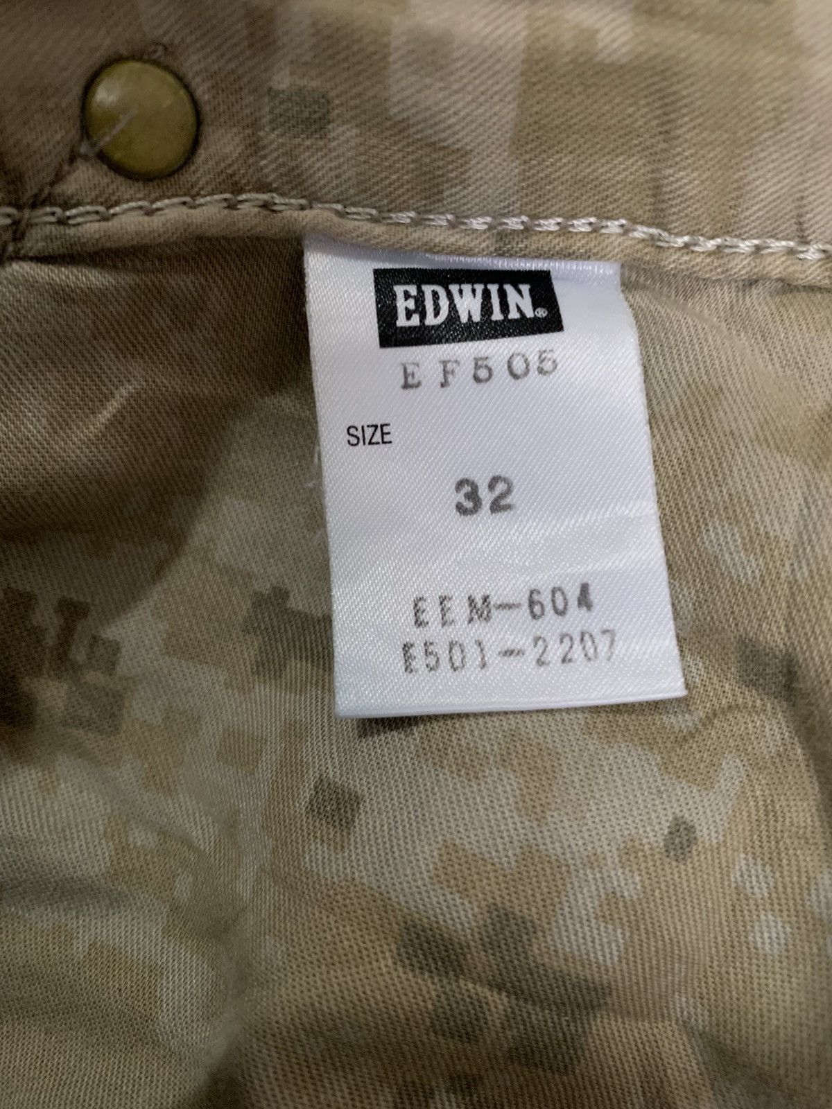 Edwin Vintage Edwin E-Function 505 Distressed Baggy Curved Jeans Size US 32 / EU 48 - 22 Thumbnail