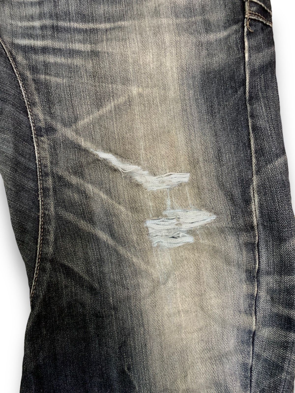 Edwin Vintage Edwin E-Function 505 Distressed Baggy Curved Jeans Size US 32 / EU 48 - 13 Thumbnail
