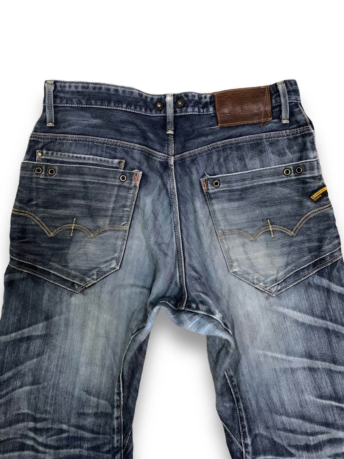 Edwin Vintage Edwin E-Function 505 Distressed Baggy Curved Jeans Size US 32 / EU 48 - 15 Thumbnail
