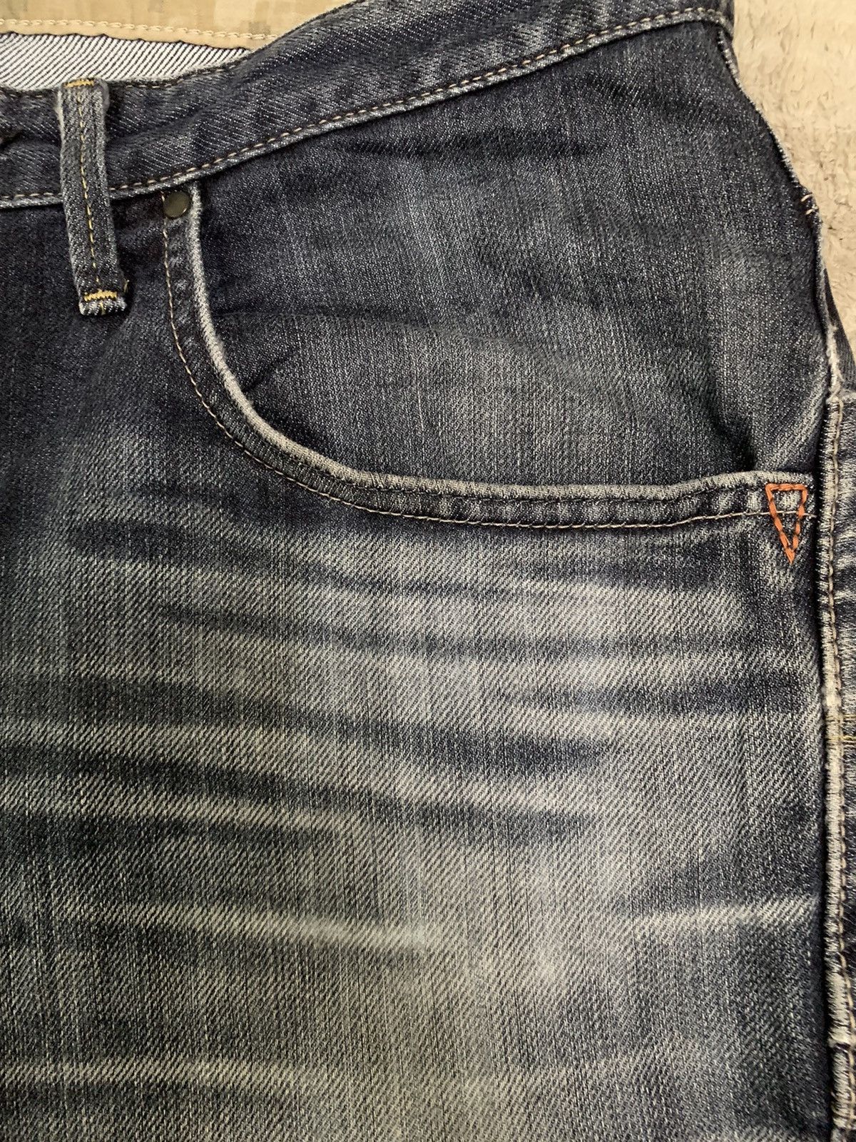 Edwin Vintage Edwin E-Function 505 Distressed Baggy Curved Jeans Size US 32 / EU 48 - 9 Thumbnail