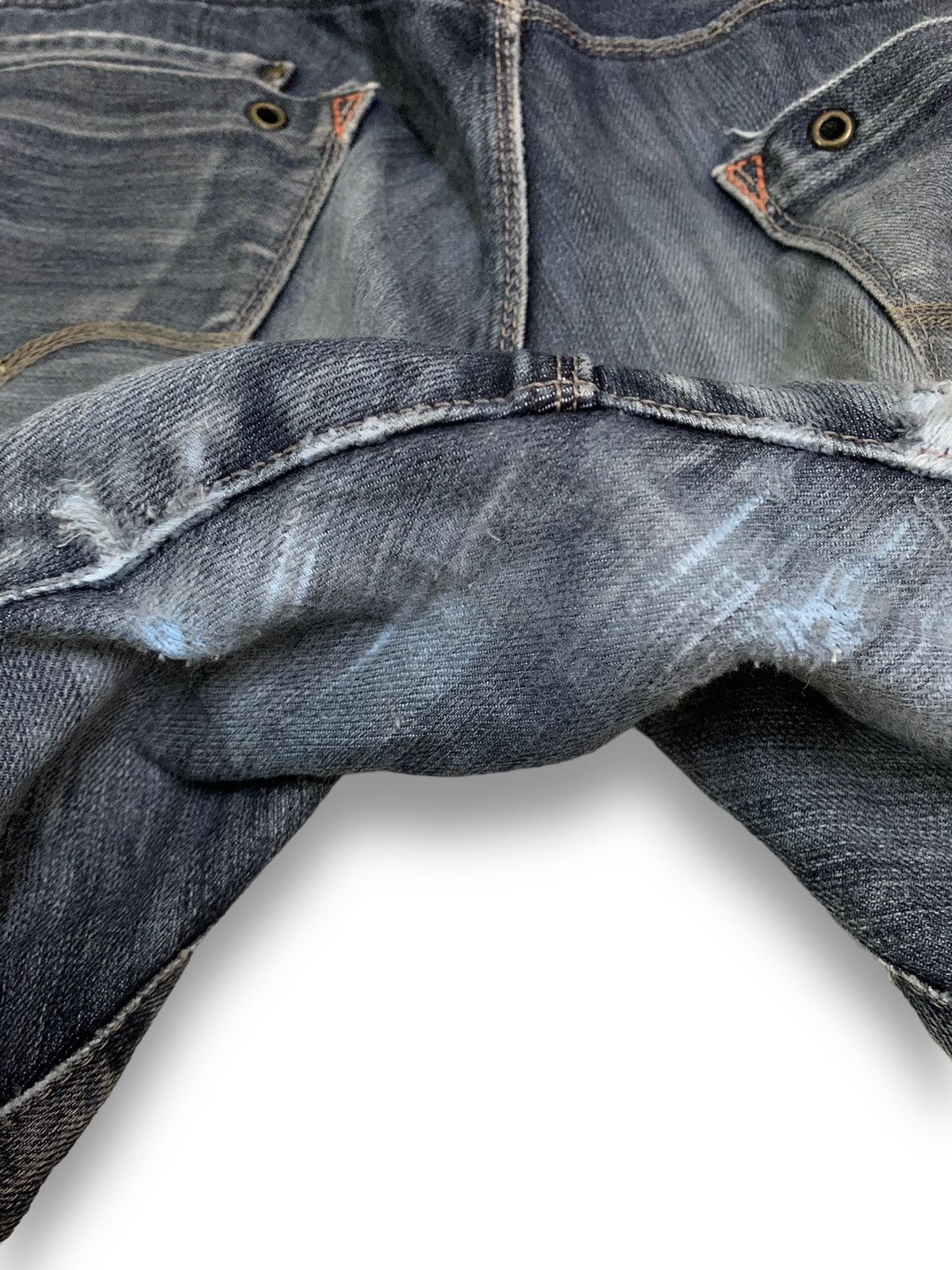 Edwin Vintage Edwin E-Function 505 Distressed Baggy Curved Jeans Size US 32 / EU 48 - 19 Thumbnail