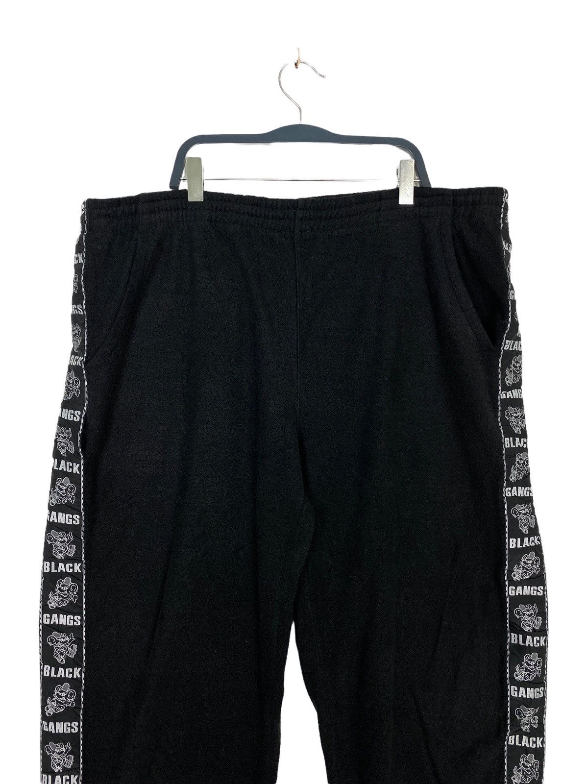 Vintage Rare‼️ Vtg Magixson Black Gangs Sidetape Sweatpants Pants Size US 40 / EU 56 - 5 Thumbnail