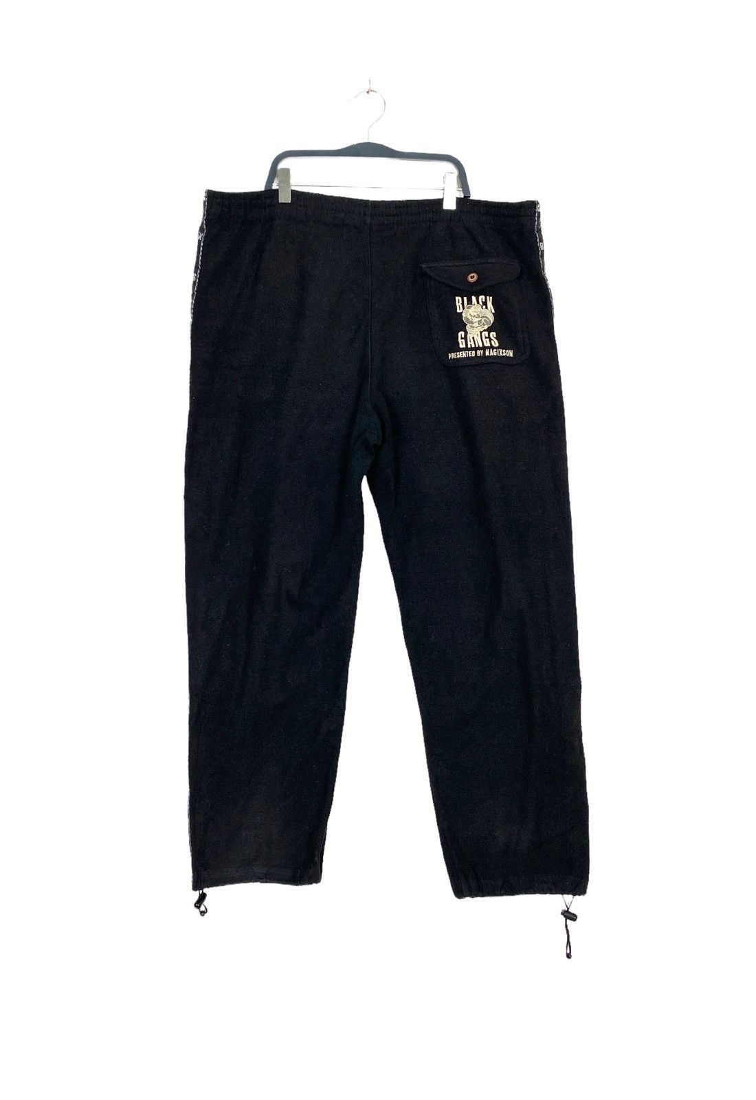 Vintage Rare‼️ Vtg Magixson Black Gangs Sidetape Sweatpants Pants Size US 40 / EU 56 - 6 Thumbnail