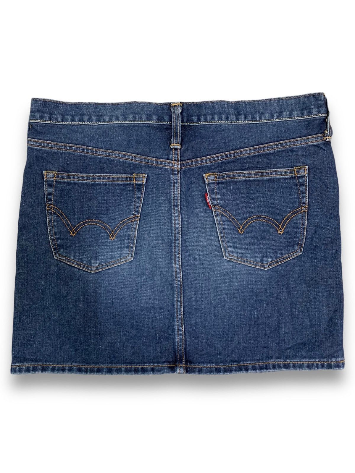 Edwin Vintage Y2K Edwin Blue Wash Denim Mini Skirt Made in Japan Size 32" / US 10 / IT 46 - 2 Thumbnail
