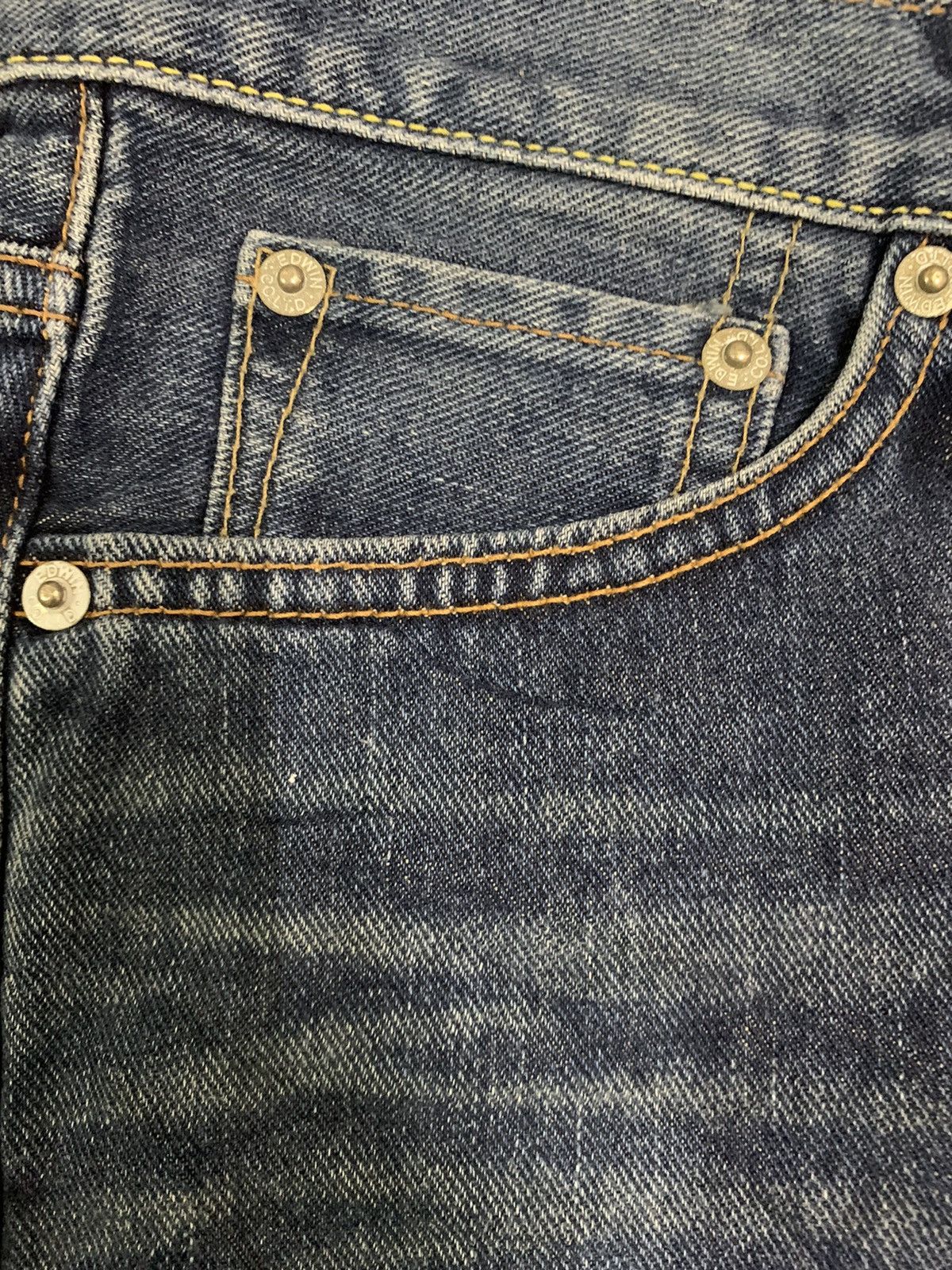Edwin Vintage Y2K Edwin Blue Wash Denim Mini Skirt Made in Japan Size 32" / US 10 / IT 46 - 5 Thumbnail