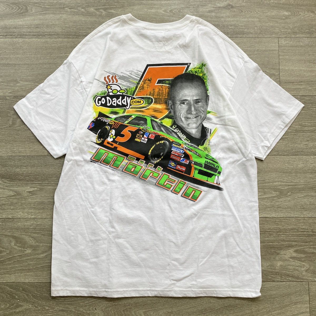 Vintage Vintage NASCAR Mark Martin GoDaddy T-Shirt | Grailed