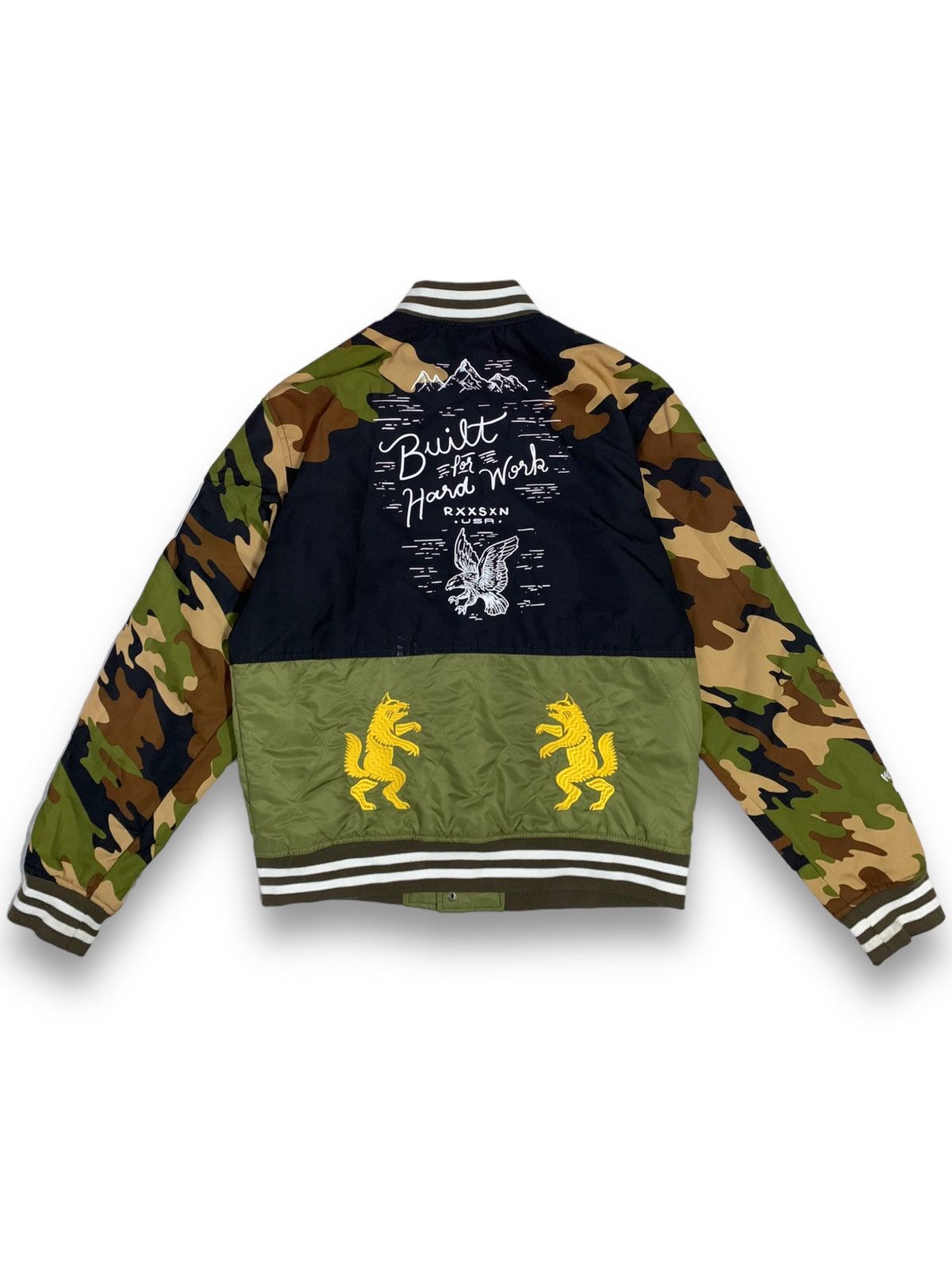 14th Addiction REASON Camo Embroidery Patches Skull Punk Varsity Jacket Size US M / EU 48-50 / 2 - 3 Thumbnail