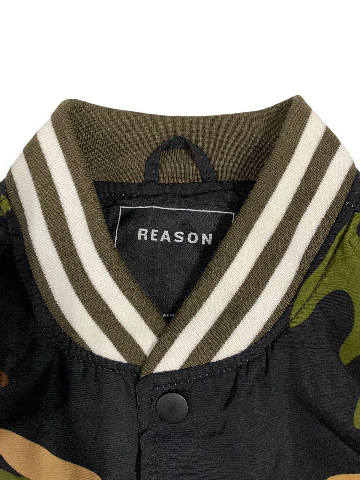14th Addiction REASON Camo Embroidery Patches Skull Punk Varsity Jacket Size US M / EU 48-50 / 2 - 5 Thumbnail