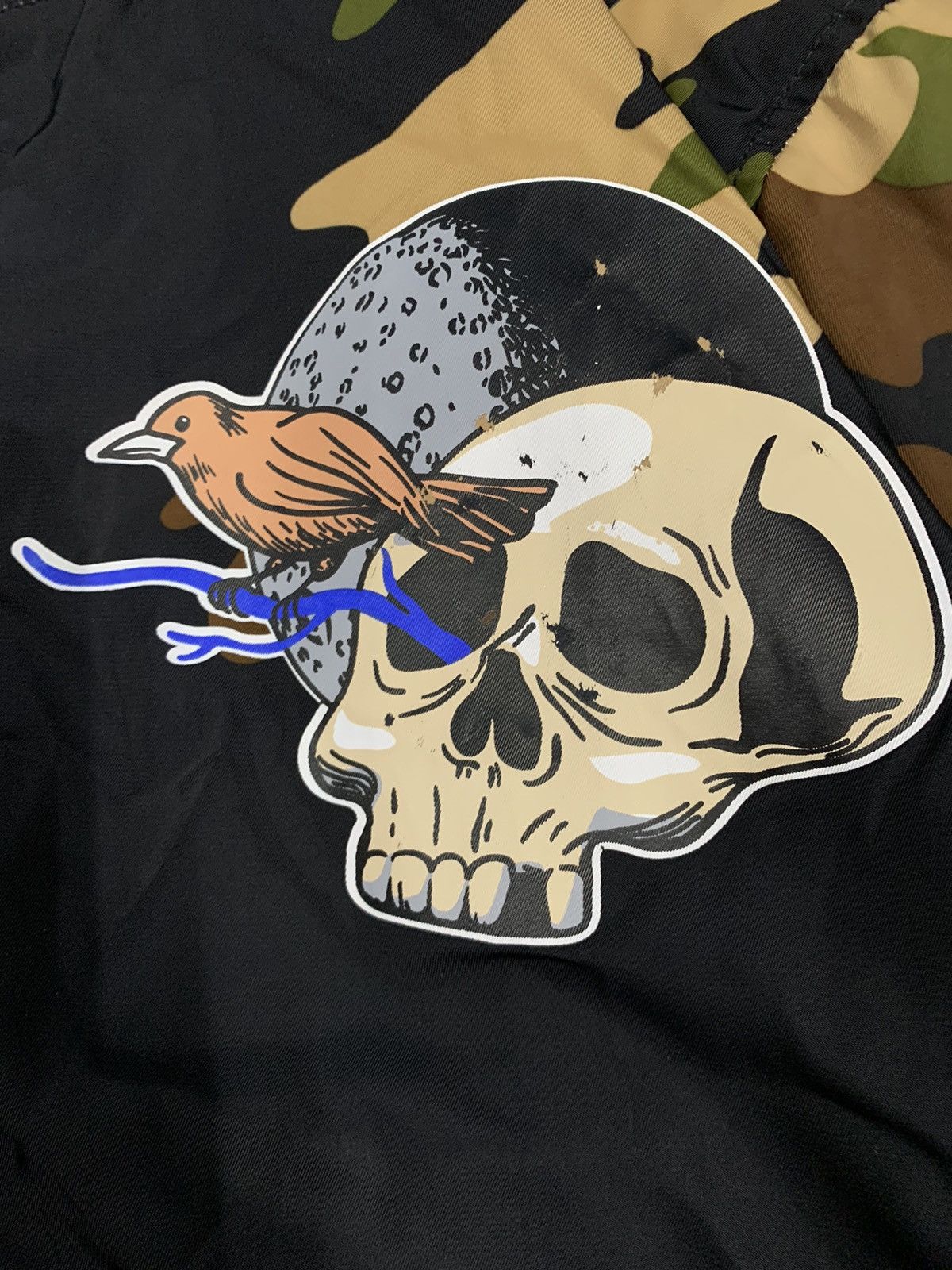 14th Addiction REASON Camo Embroidery Patches Skull Punk Varsity Jacket Size US M / EU 48-50 / 2 - 8 Thumbnail