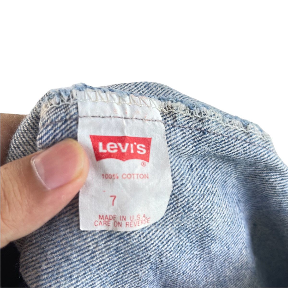 Levi's × Vintage 90s Levi’s Light Washed Faded Denim Jeans Size US 26 / EU 42 - 10 Thumbnail