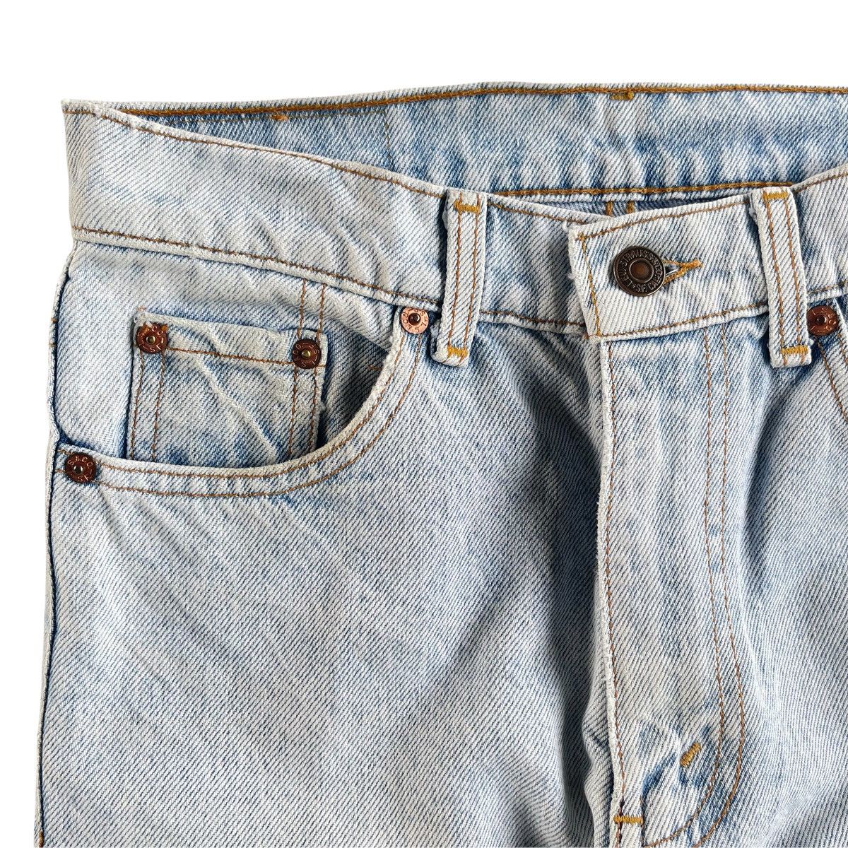 Levi's × Levi's Vintage Clothing × Vintage Vintage 90s Levi’s Straight Cut Denim Jeans Size US 26 / EU 42 - 4 Thumbnail
