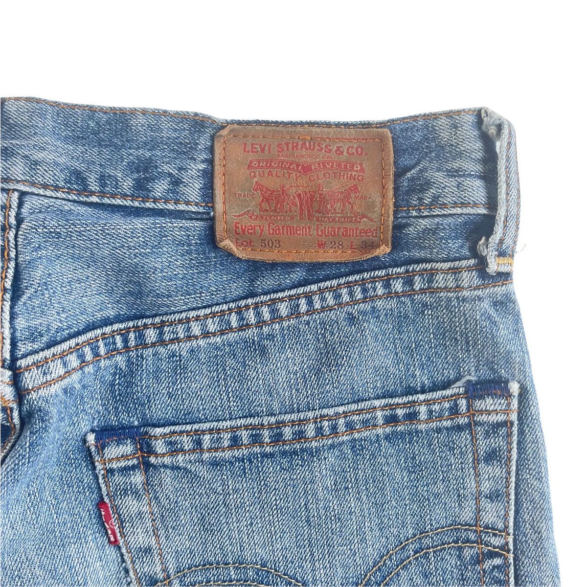 Levi's × Levi's Vintage Clothing × Vintage Vintage 90s Levis Washed Denim Jeans Size US 28 / EU 44 - 7 Thumbnail