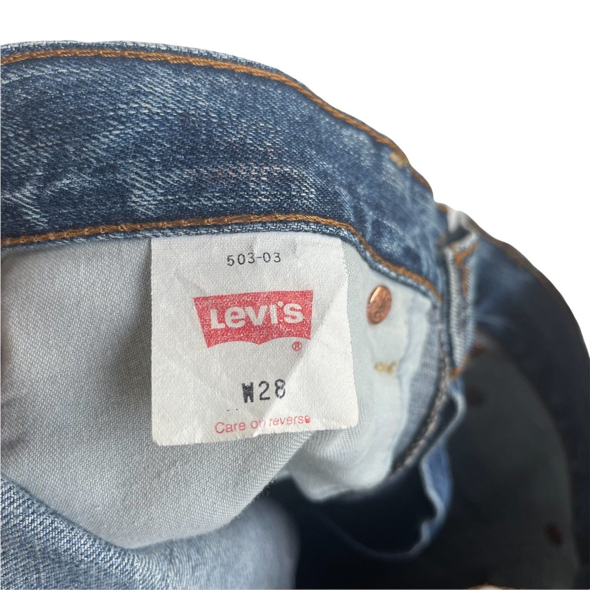 Levi's × Levi's Vintage Clothing × Vintage Vintage 90s Levis Washed Denim Jeans Size US 28 / EU 44 - 8 Thumbnail