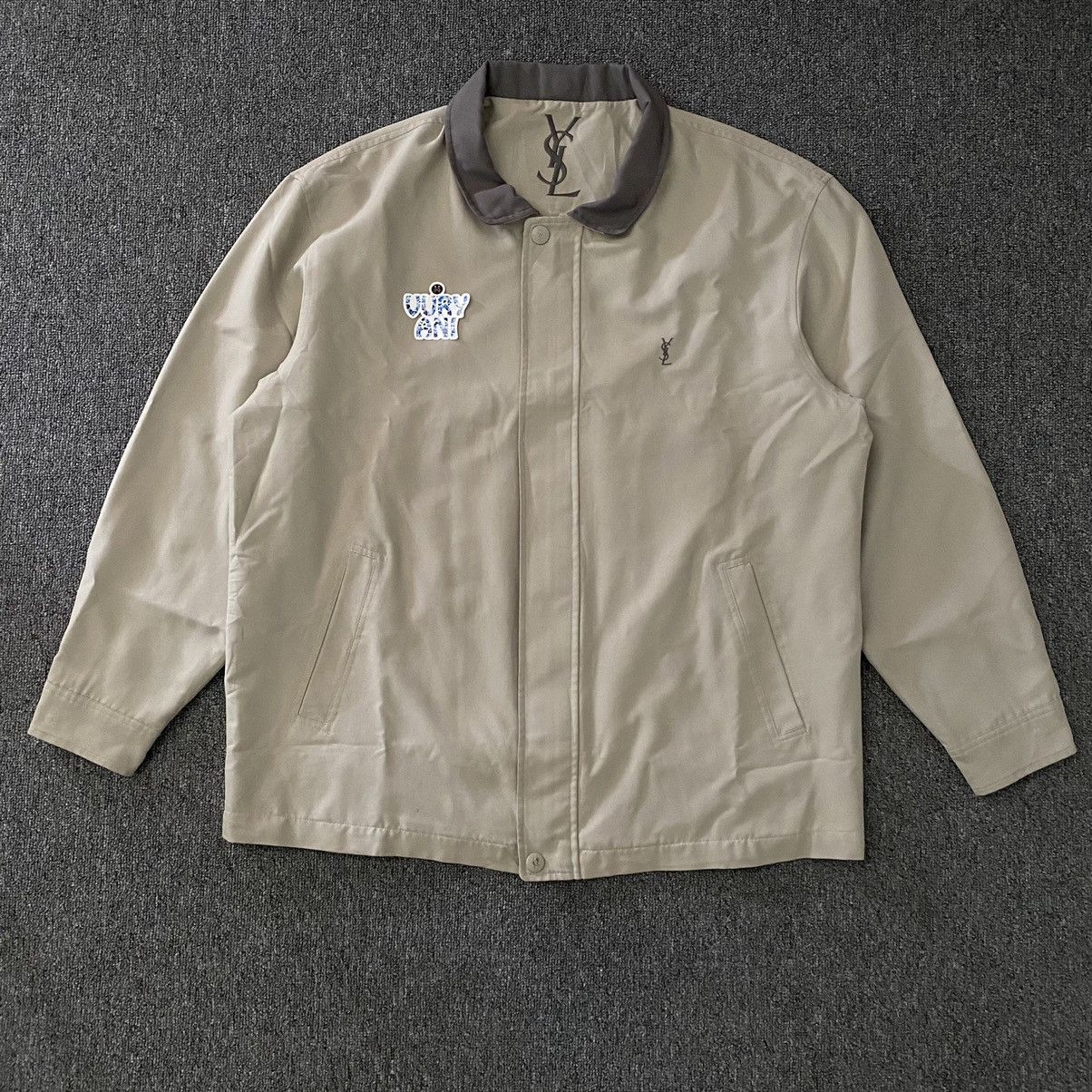Vintage × Yves Saint Laurent Vintage YSL Khaki Lightweight Jacket Size US L / EU 52-54 / 3 - 1 Thumbnail