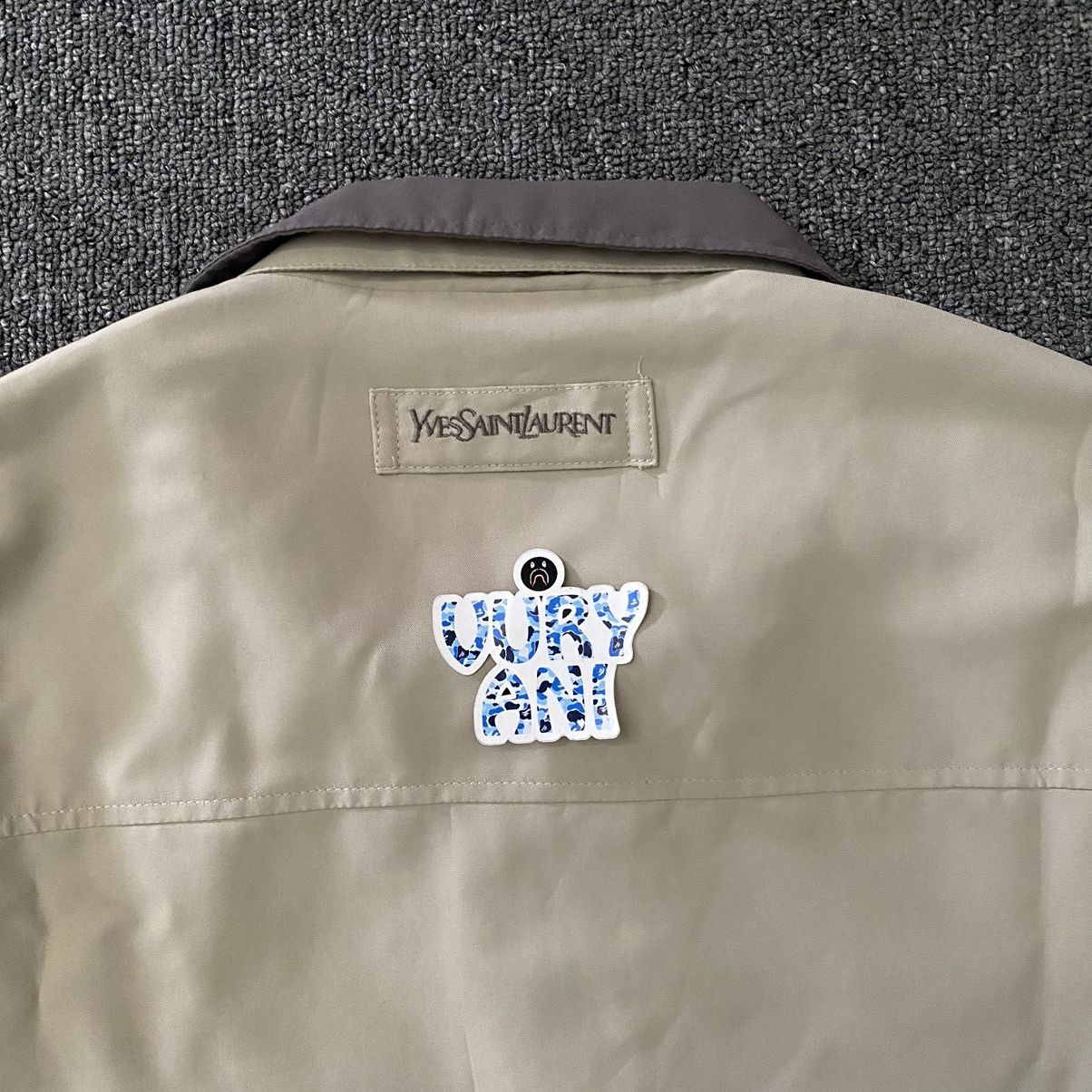Vintage × Yves Saint Laurent Vintage YSL Khaki Lightweight Jacket Size US L / EU 52-54 / 3 - 6 Thumbnail