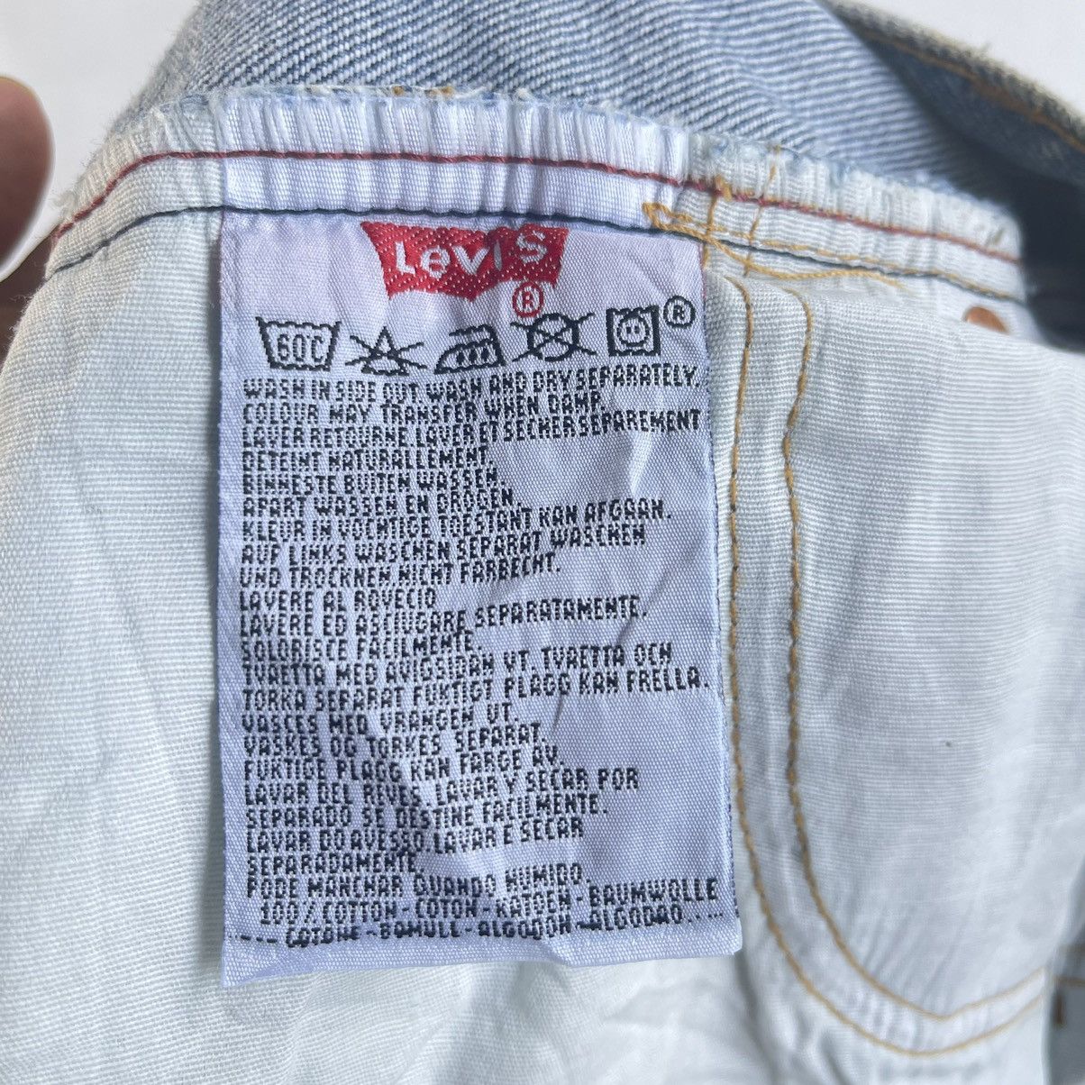 Levi's × Levi's Vintage Clothing × Vintage 80s Levi’s Straight Cut Denim Jeans Size US 28 / EU 44 - 6 Thumbnail