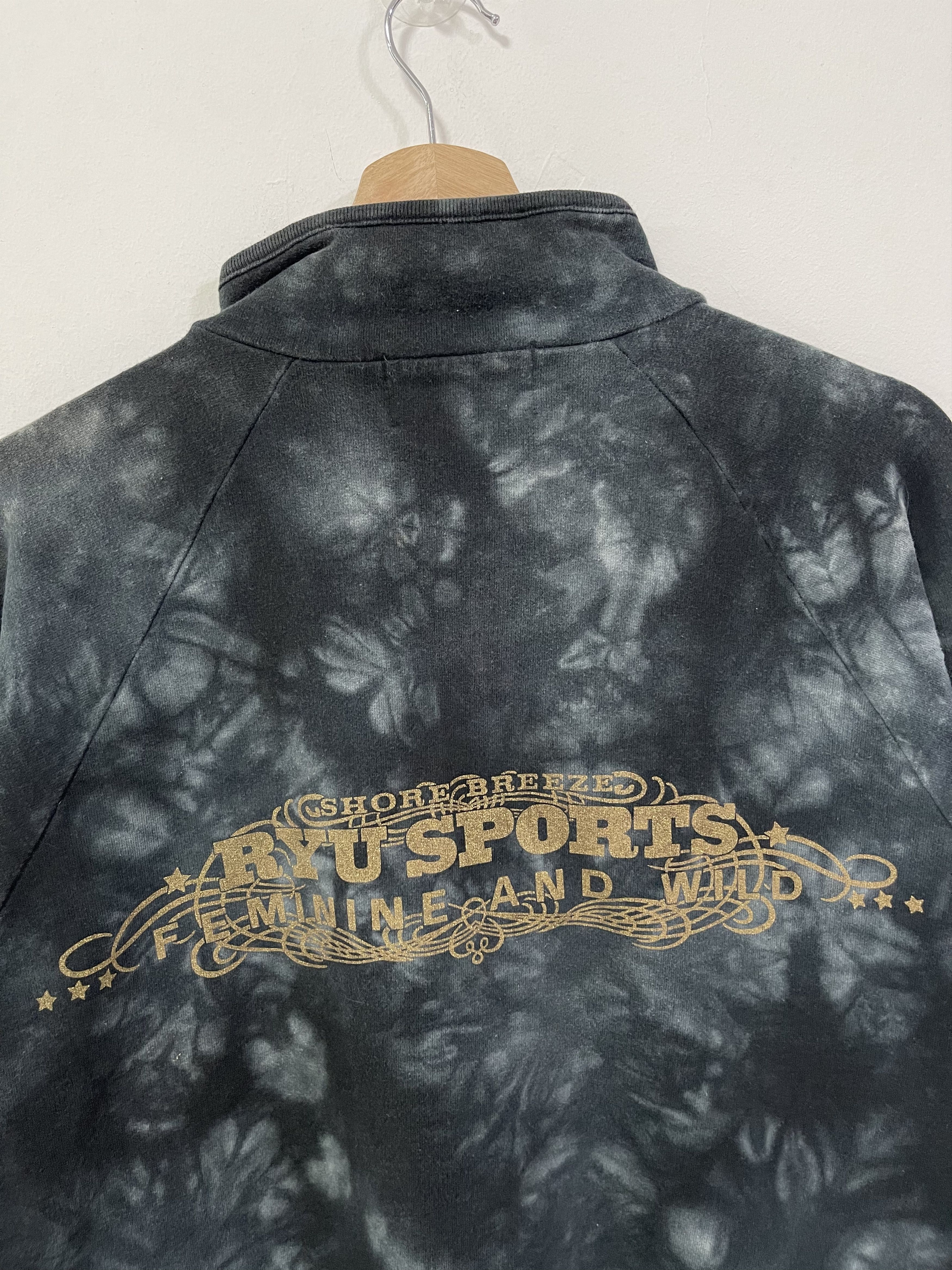 Japanese Brand × Vintage Vintage Ryu Sport Asid Wash Half Zip Sweatshirt Size US M / EU 48-50 / 2 - 10 Thumbnail