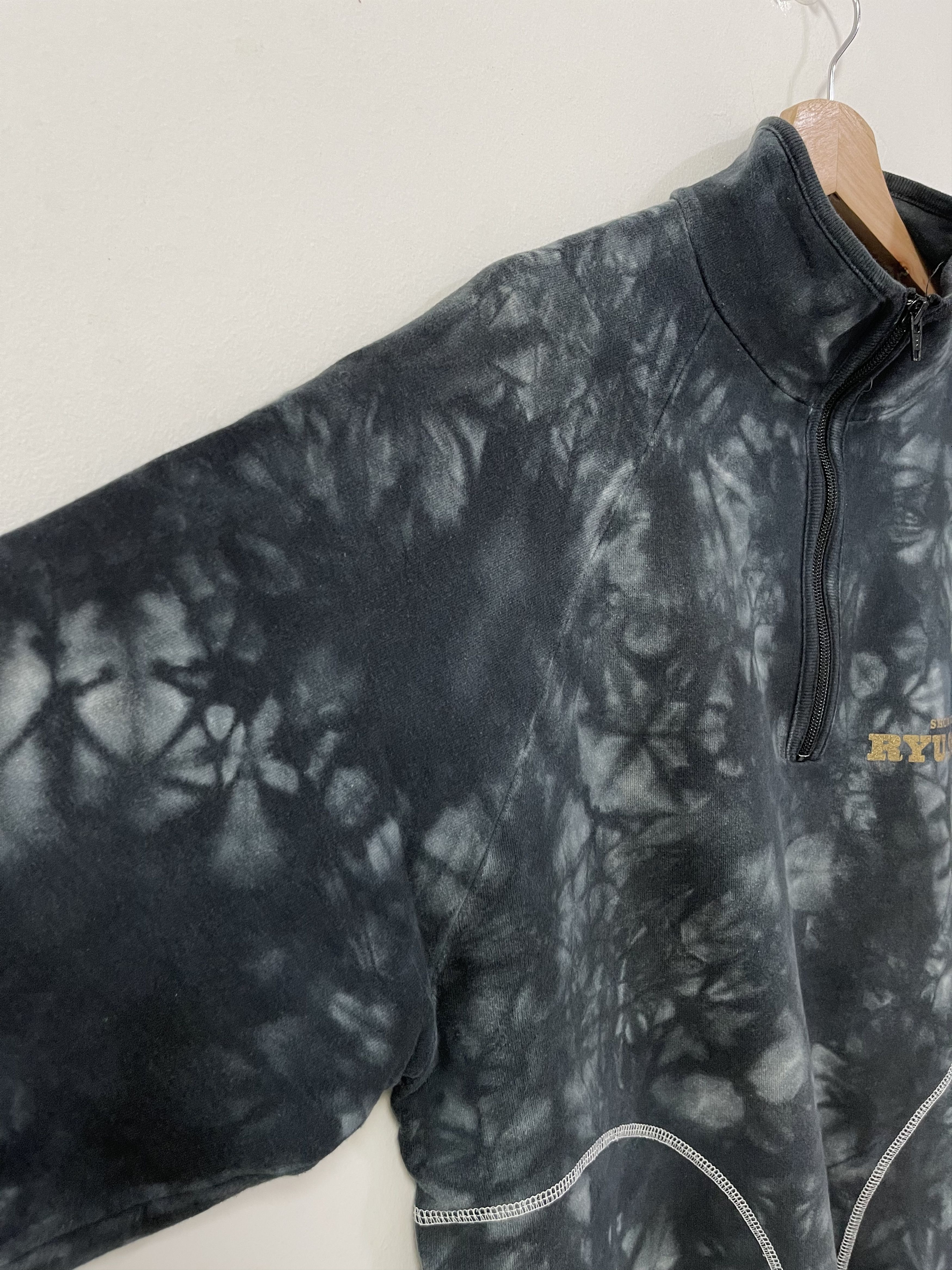 Japanese Brand × Vintage Vintage Ryu Sport Asid Wash Half Zip Sweatshirt Size US M / EU 48-50 / 2 - 8 Thumbnail