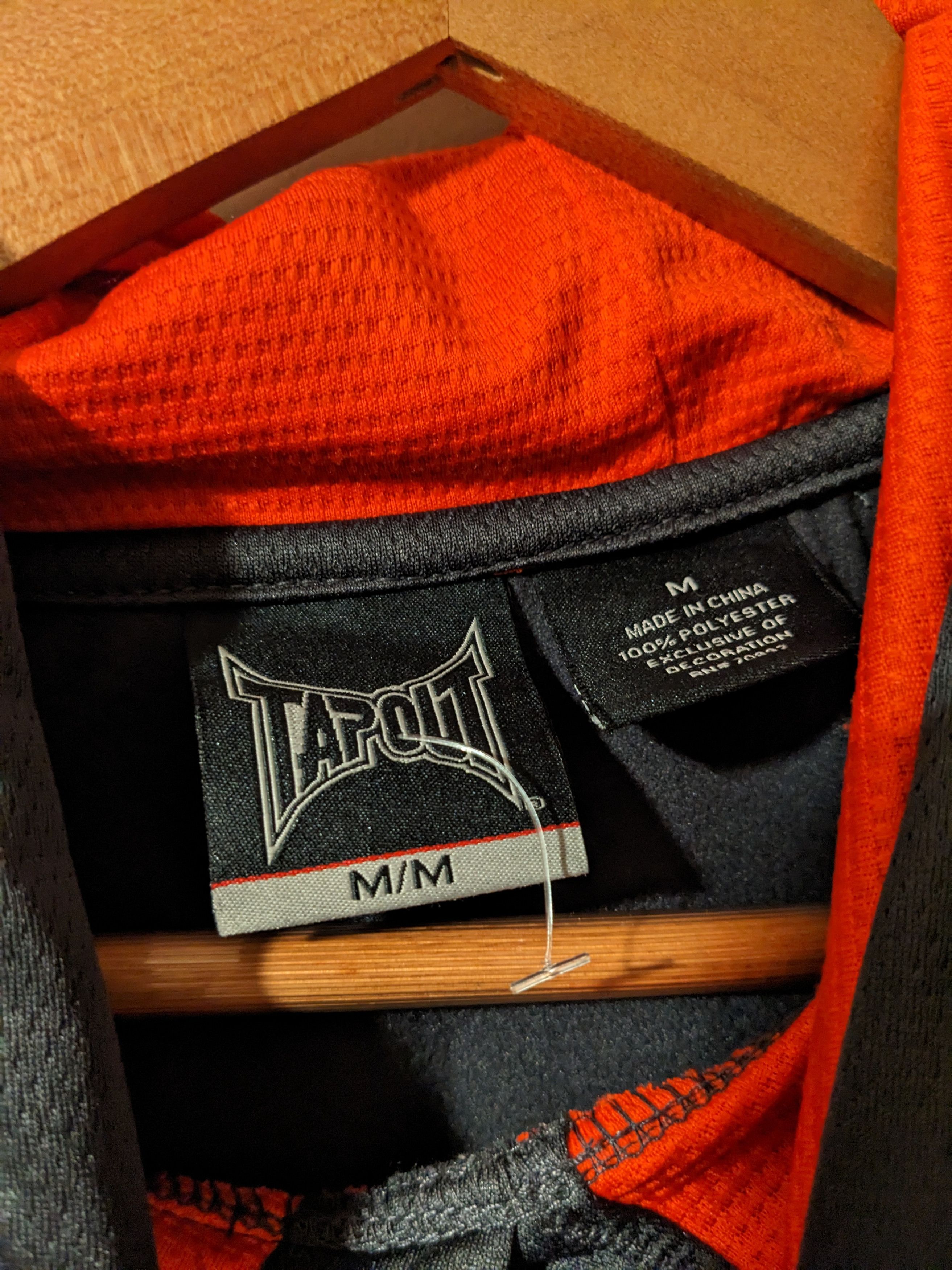 Tapout TapOut Embroidered Logo Gray Medium Fleece Hoodie Size US M / EU 48-50 / 2 - 3 Thumbnail