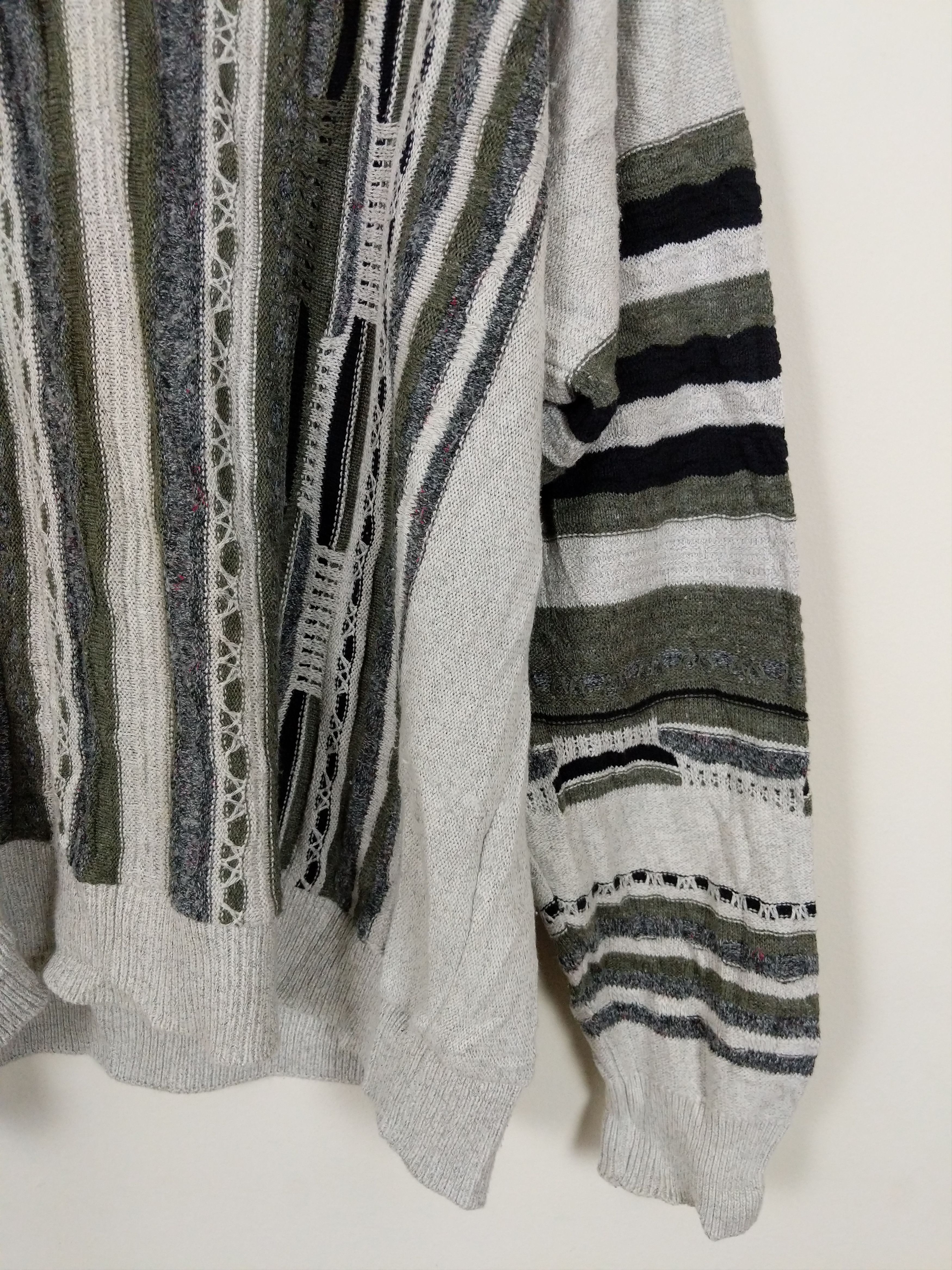 Coogi Vintage 90s Canada Coogi Style Textured 3D Knit Sweater Size US XL / EU 56 / 4 - 4 Thumbnail