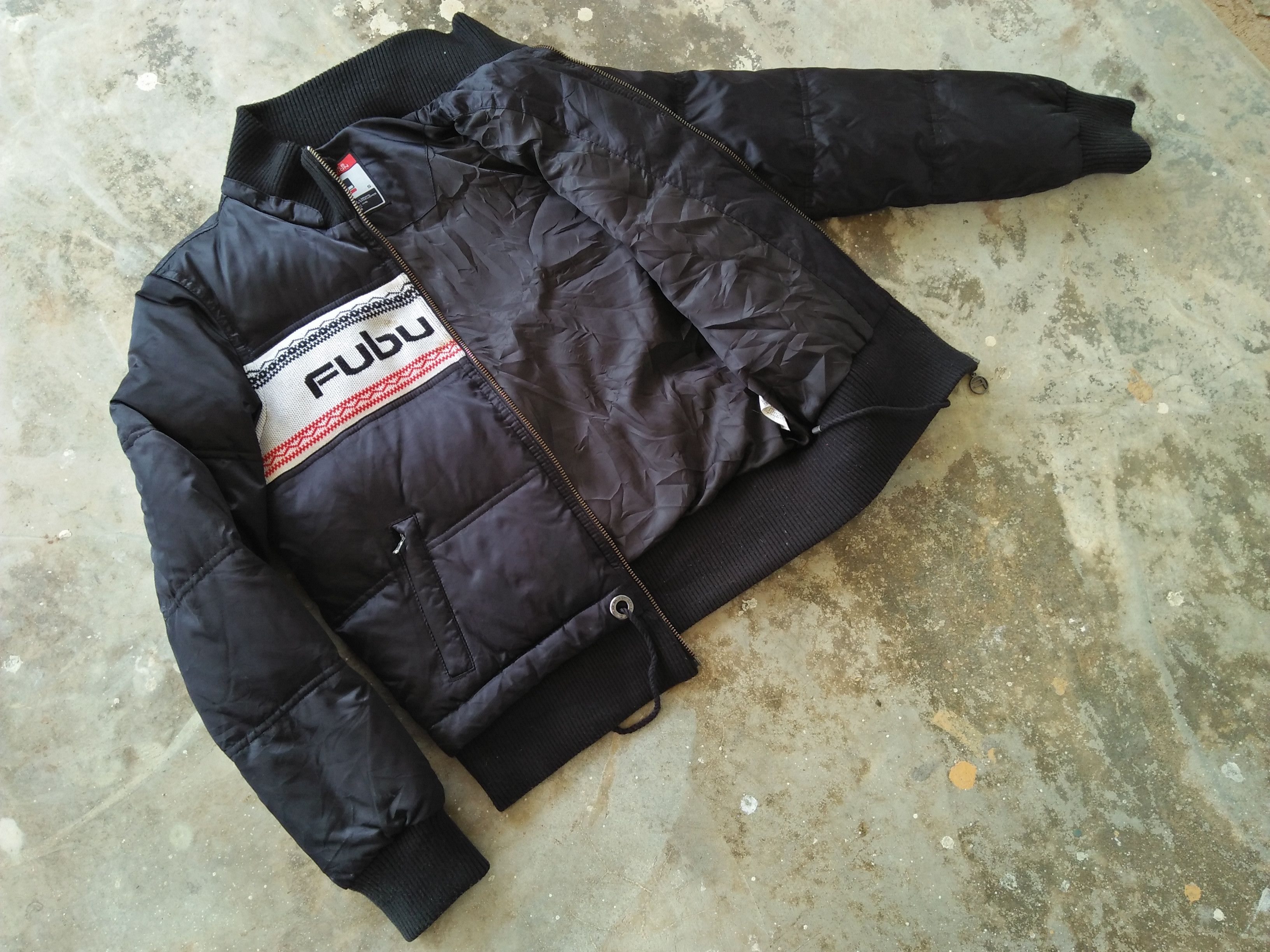 Fubu FUBU Jeans American Big Logo Black White Puffer Jacket Size US S / EU 44-46 / 1 - 4 Thumbnail