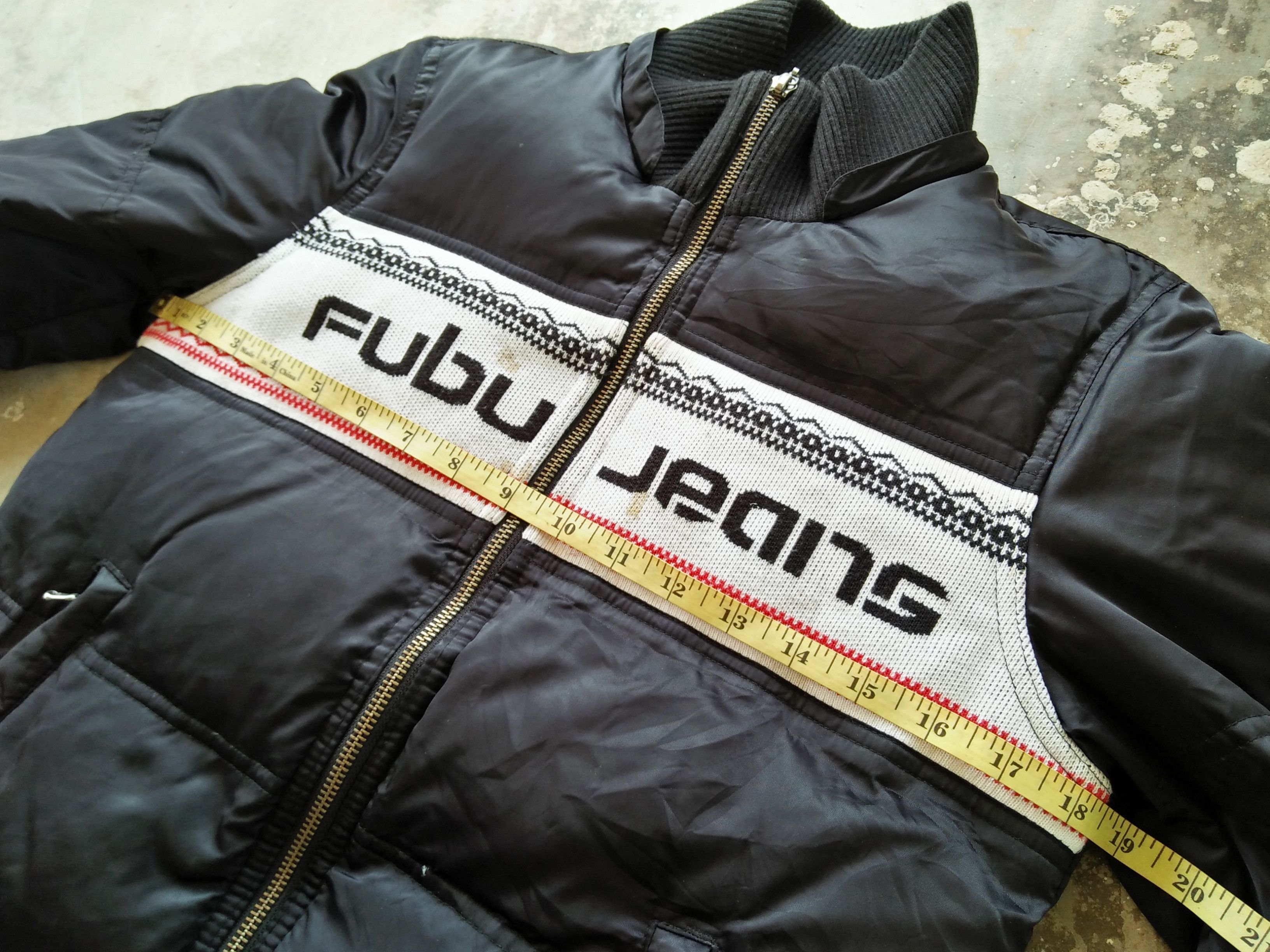 Fubu FUBU Jeans American Big Logo Black White Puffer Jacket Size US S / EU 44-46 / 1 - 5 Thumbnail