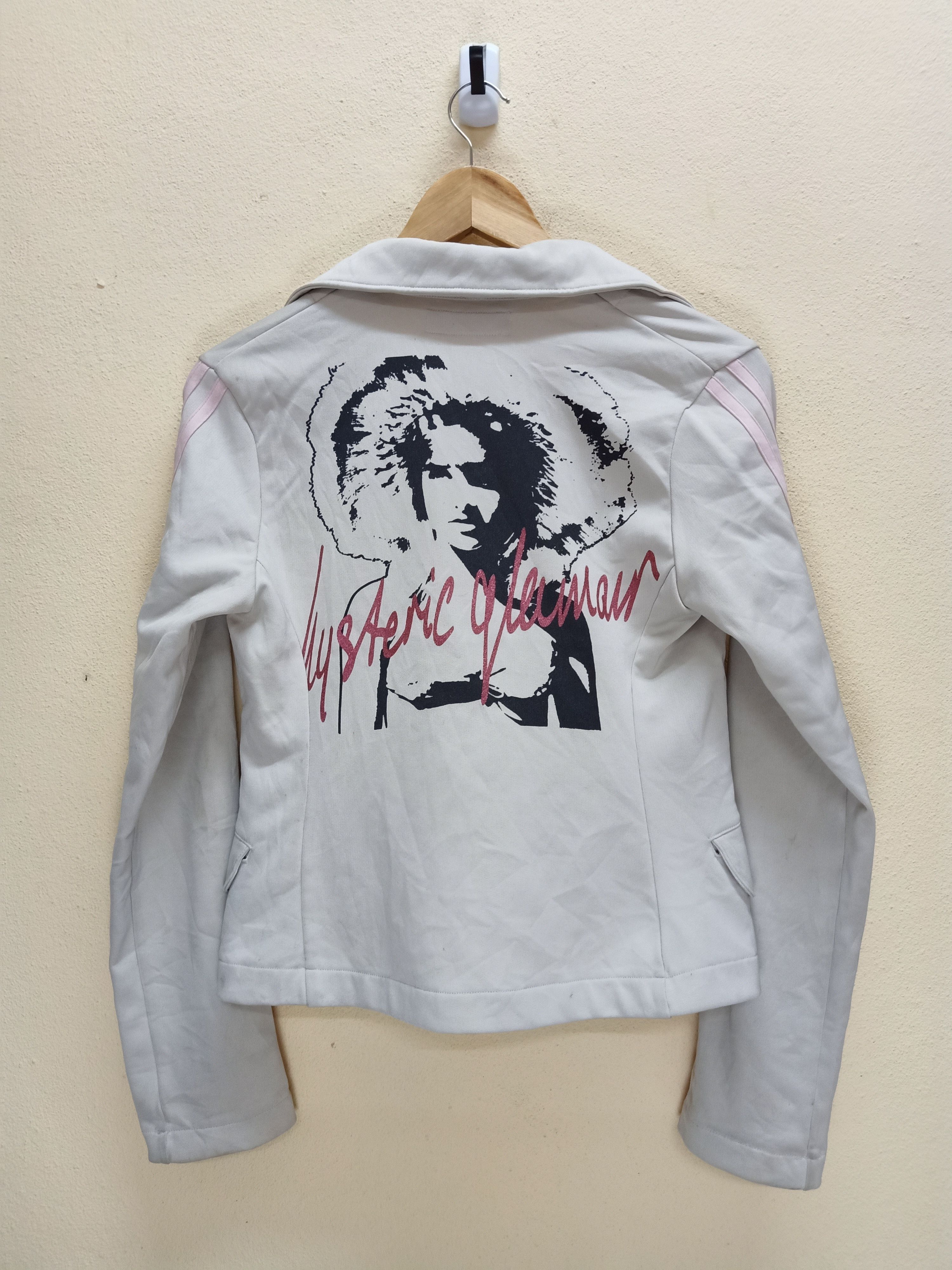 Hysteric Glamour HYSTERIC GLAMOUR Afro Girl Big Graphic Lite Gray Crop Jacket Size XS / US 0-2 / IT 36-38 - 2 Thumbnail