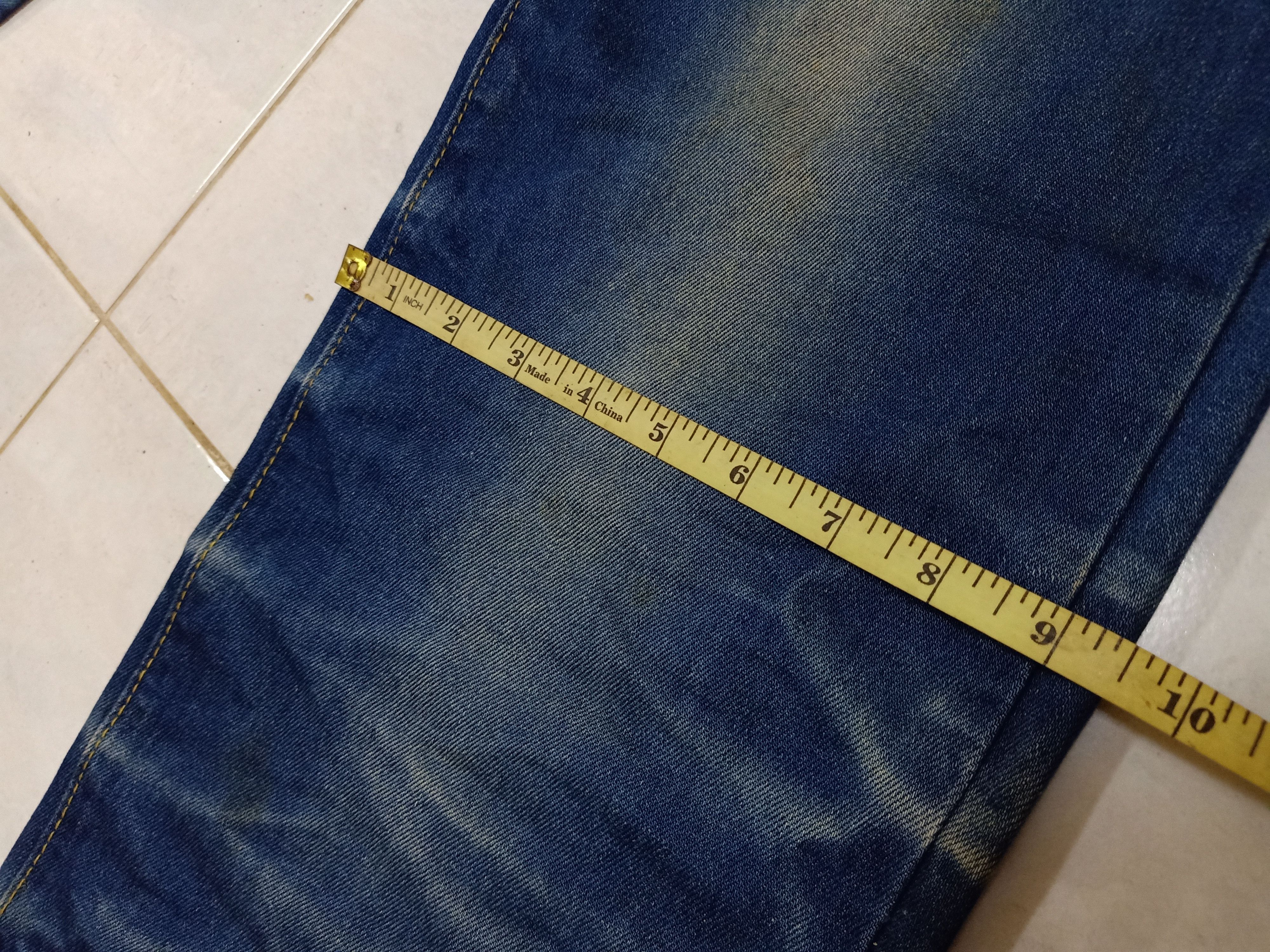 Japanese Brand SANMARUICHI Japan Embroidered Skull Big Logo Blue Denim Size US 32 / EU 48 - 14 Thumbnail