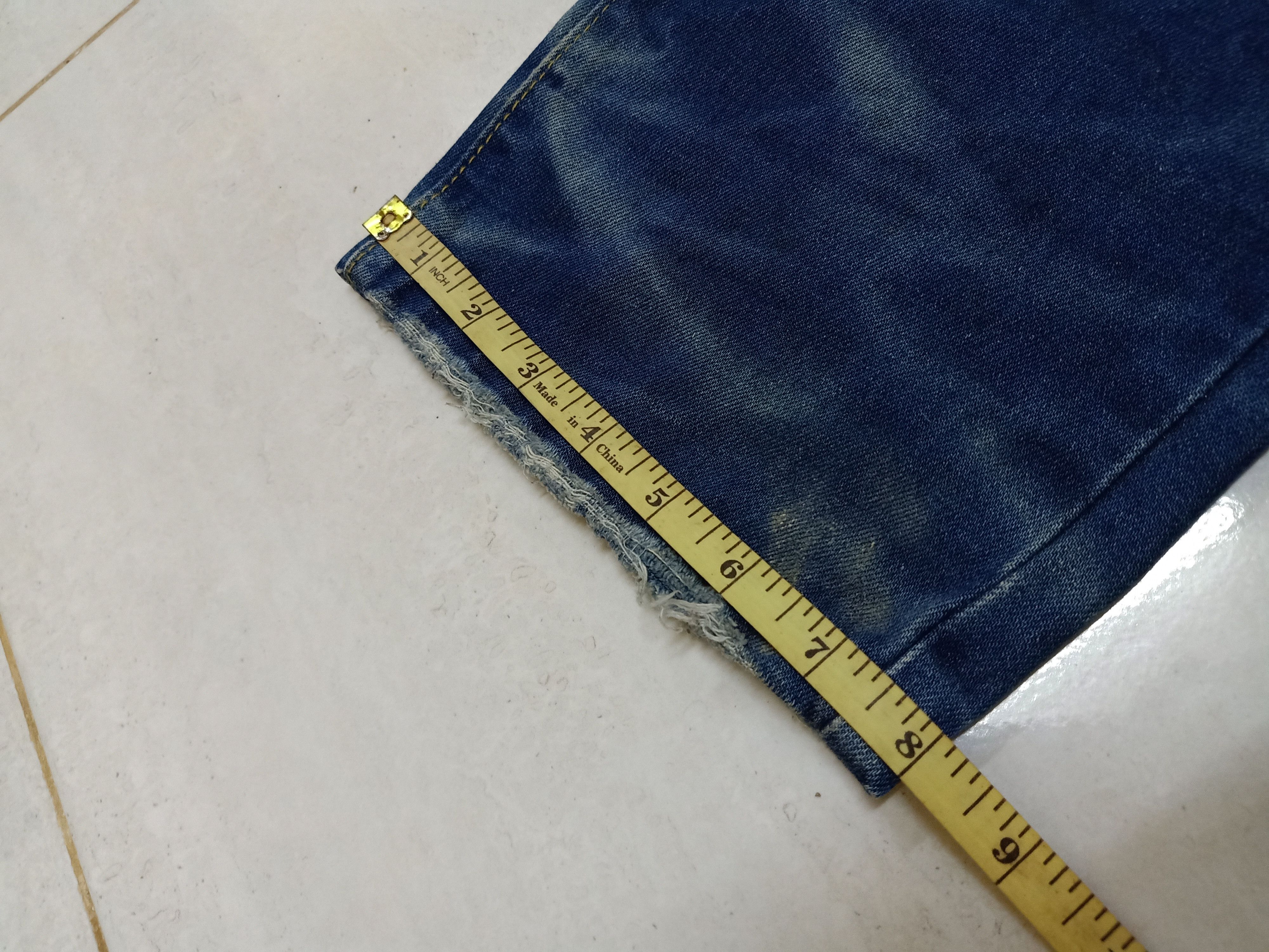 Japanese Brand SANMARUICHI Japan Embroidered Skull Big Logo Blue Denim Size US 32 / EU 48 - 15 Thumbnail