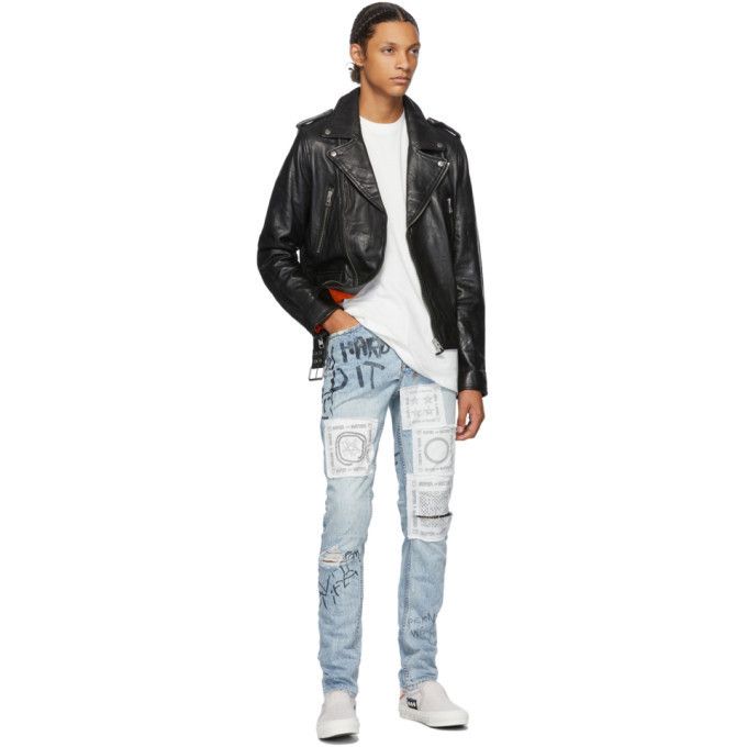 Ksubi Chitch Khaos Distressed Scribble Jeans Size US 30 / EU 46 - 4 Thumbnail