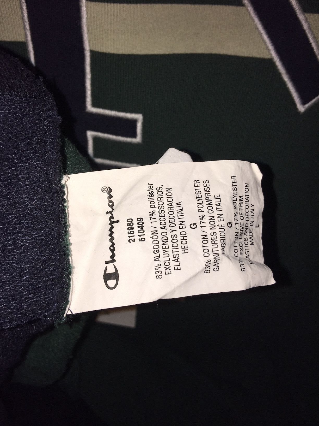 Champion × Craig Green 🇺🇸Cut & Sew 90s Half Zip Sweats🇮🇹 Size US L / EU 52-54 / 3 - 9 Thumbnail
