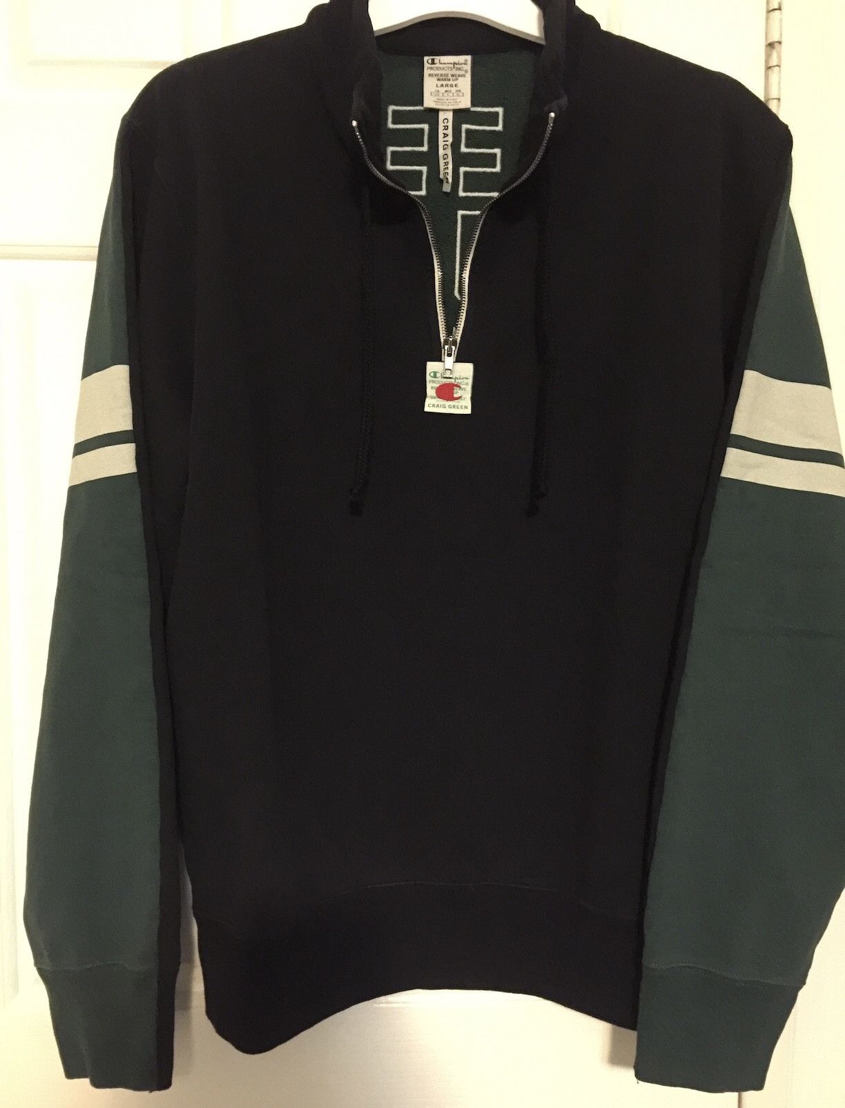 Champion × Craig Green 🇺🇸Cut & Sew 90s Half Zip Sweats🇮🇹 Size US L / EU 52-54 / 3 - 5 Thumbnail